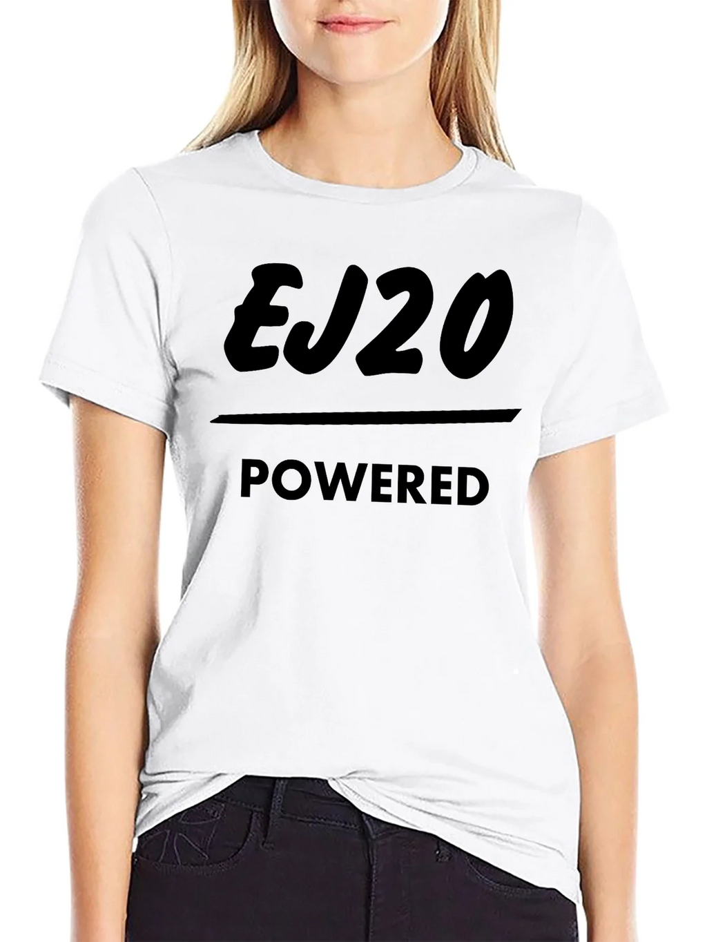 EJ20 Powered Black T-Shirt product image 5