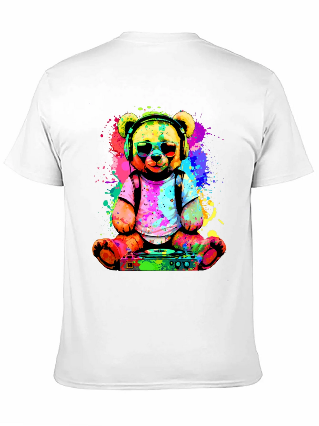 DJ Teddy Bear T-Shirt - Colorful Music Lover Tee product image 10