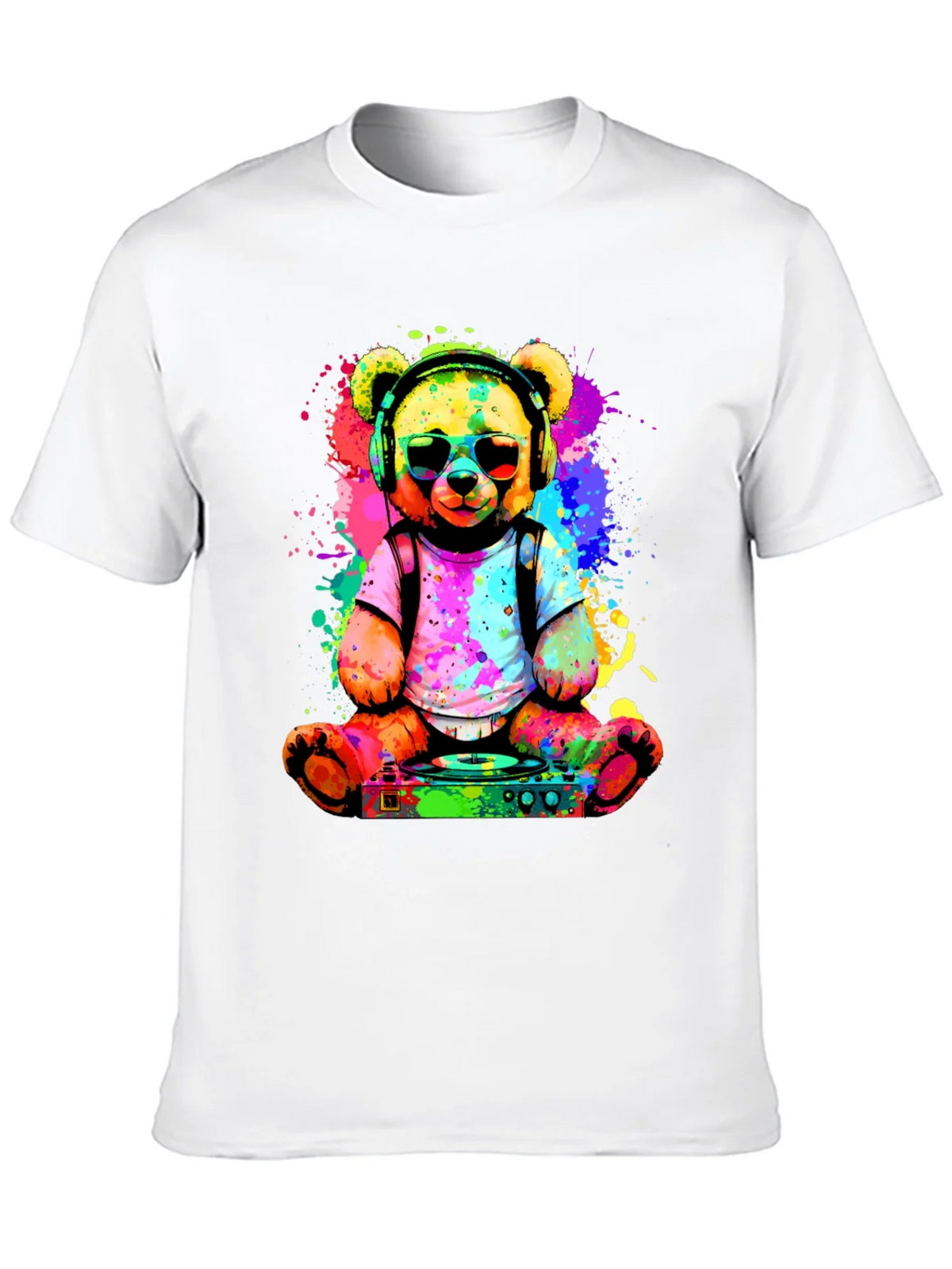 DJ Teddy Bear T-Shirt - Colorful Music Lover Tee product image 9