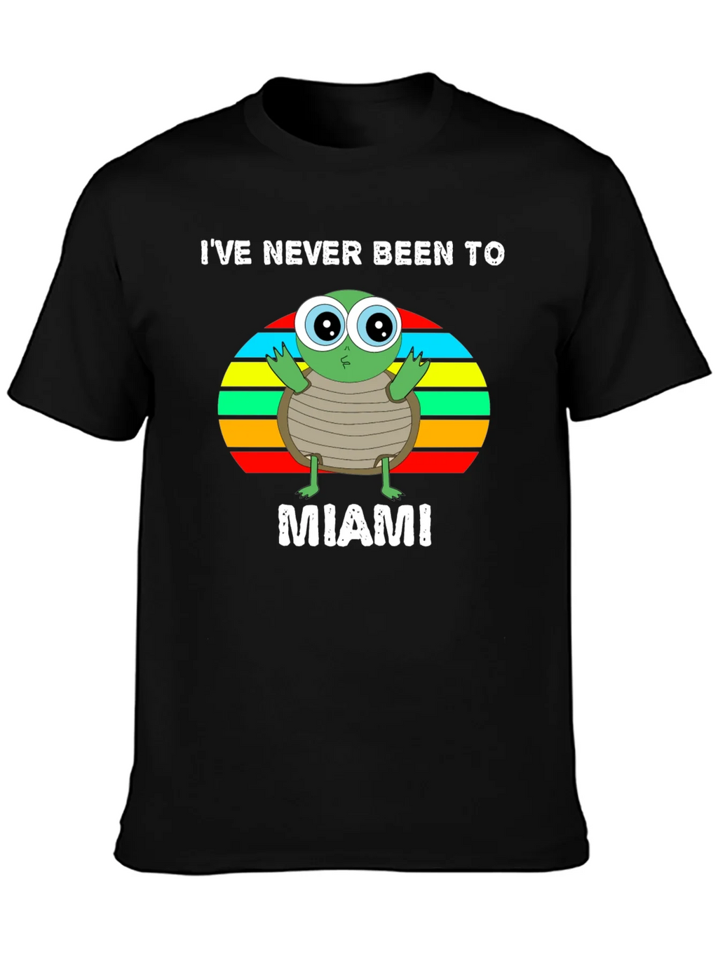 Ive Never Been To Miami Turtle Graphic T-Shirt product image 3