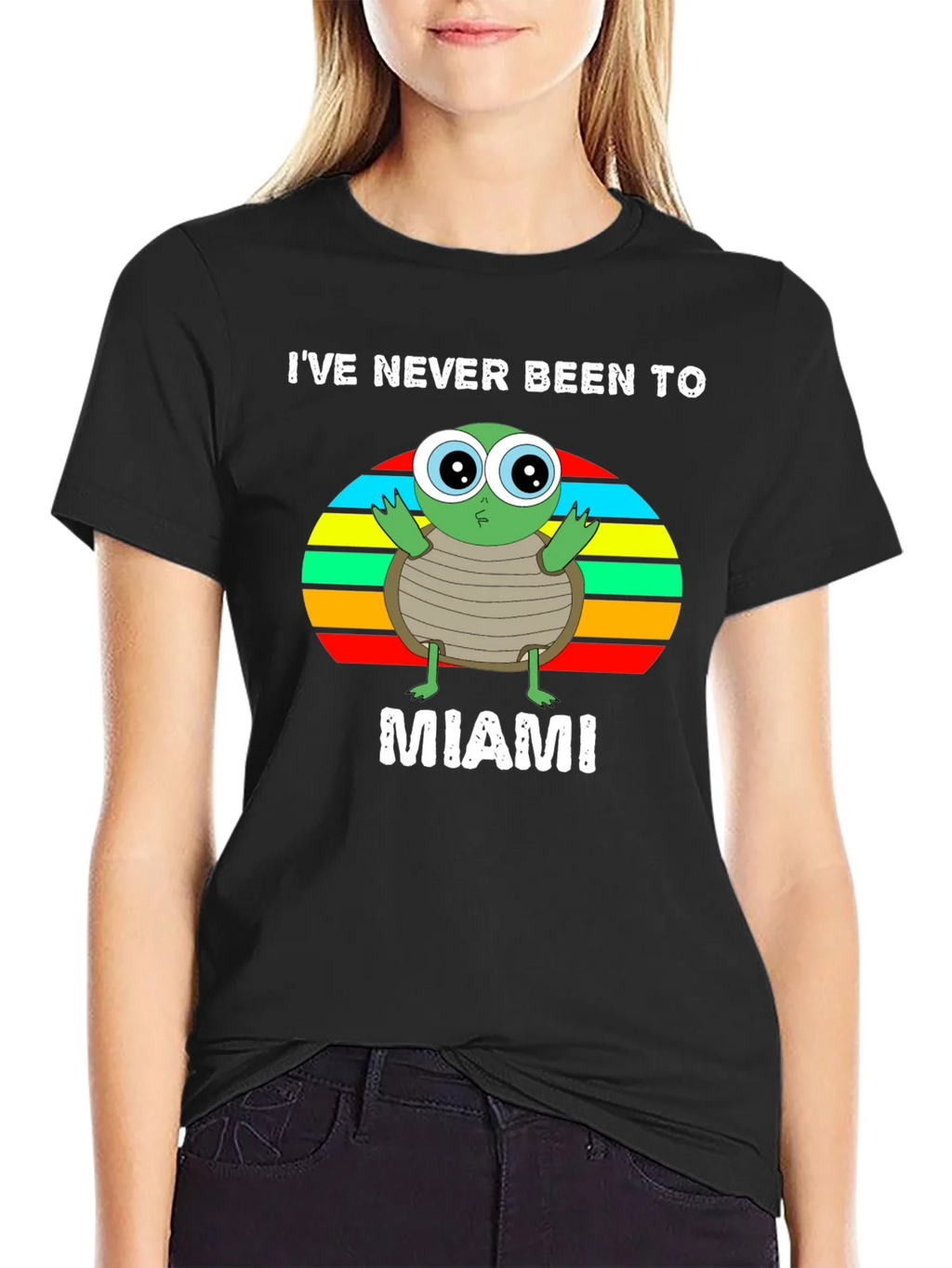 Ive Never Been To Miami Turtle Graphic T-Shirt product image 2
