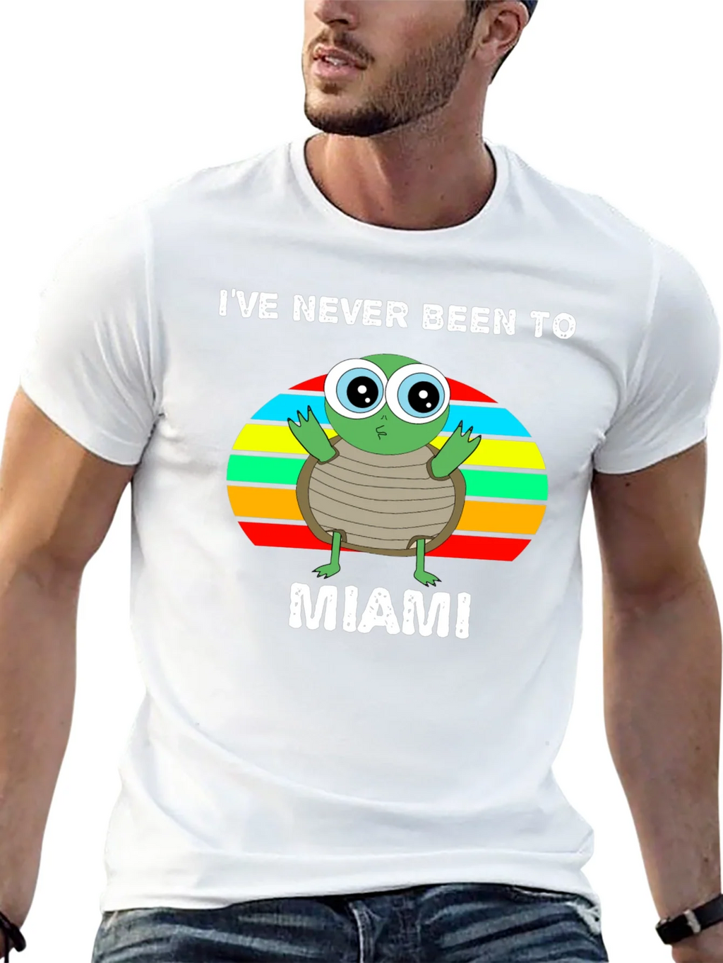 Ive Never Been To Miami Turtle Graphic T-Shirt product image 12