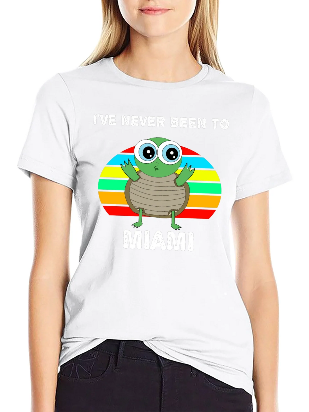 Ive Never Been To Miami Turtle Graphic T-Shirt product image 8