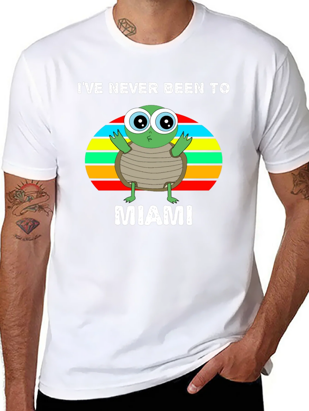 Ive Never Been To Miami Turtle Graphic T-Shirt product image 7