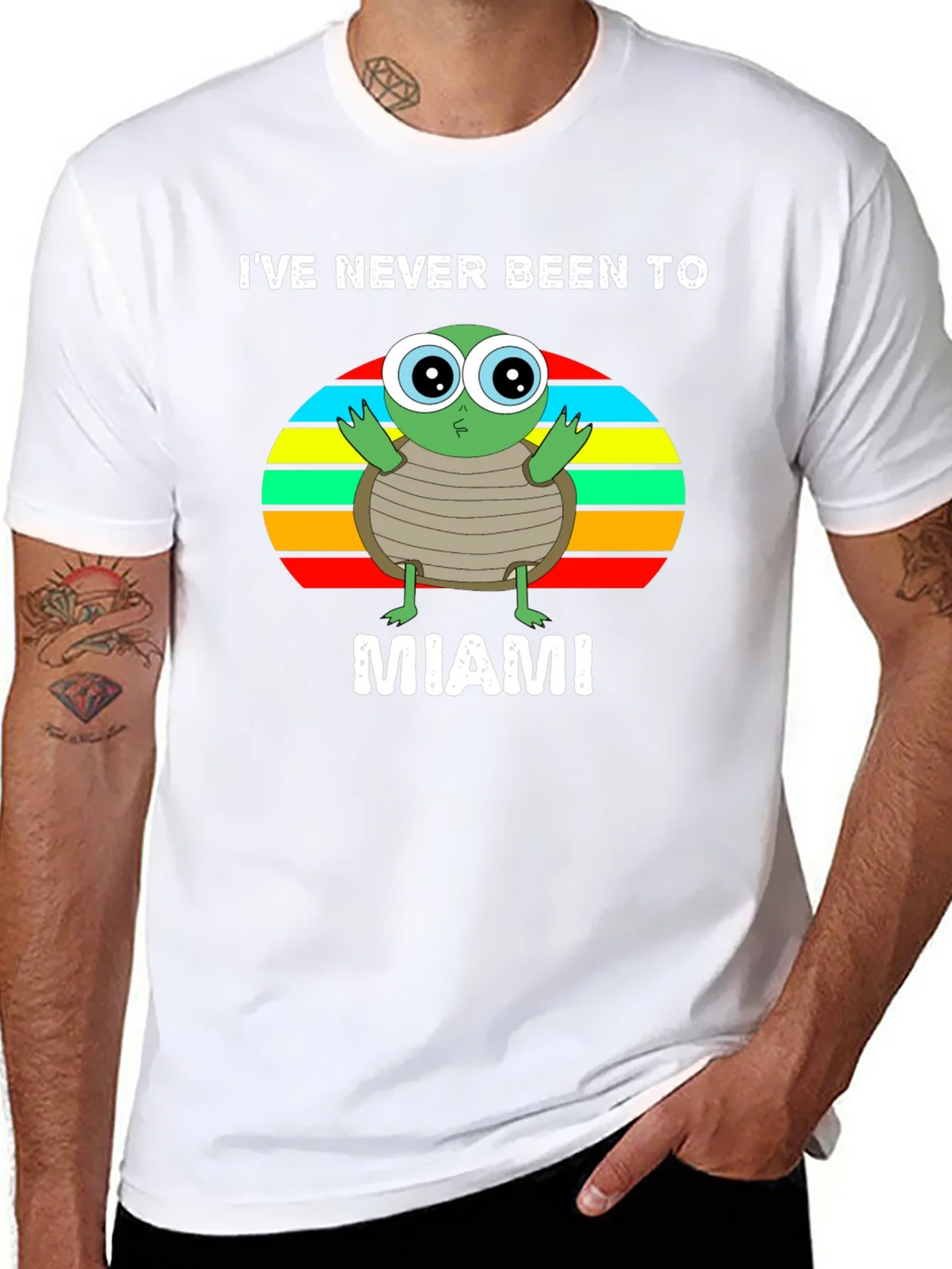 Ive Never Been To Miami Turtle Graphic T-Shirt product image 7