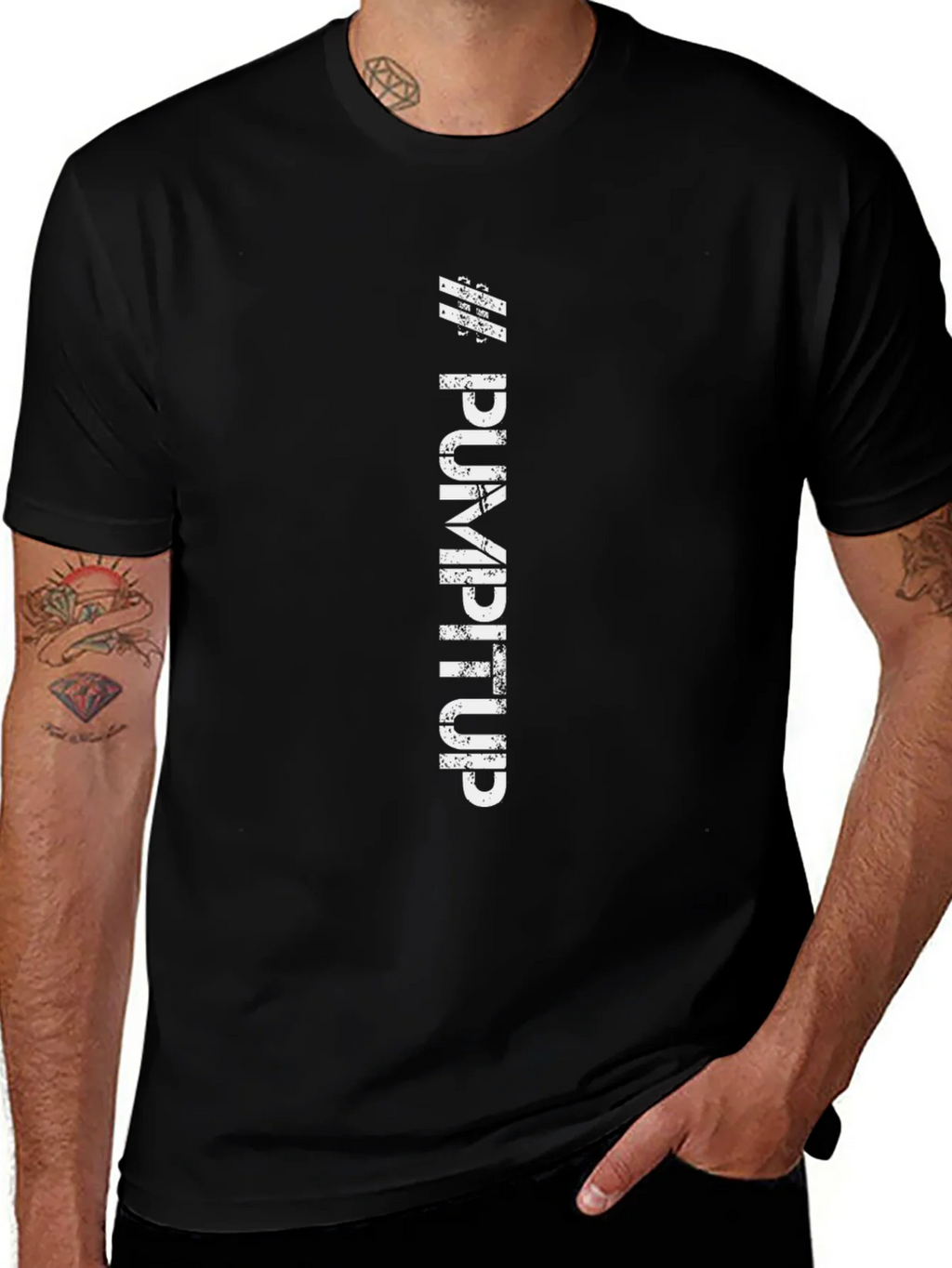 Pump It Up Black Graphic Tee product image 1