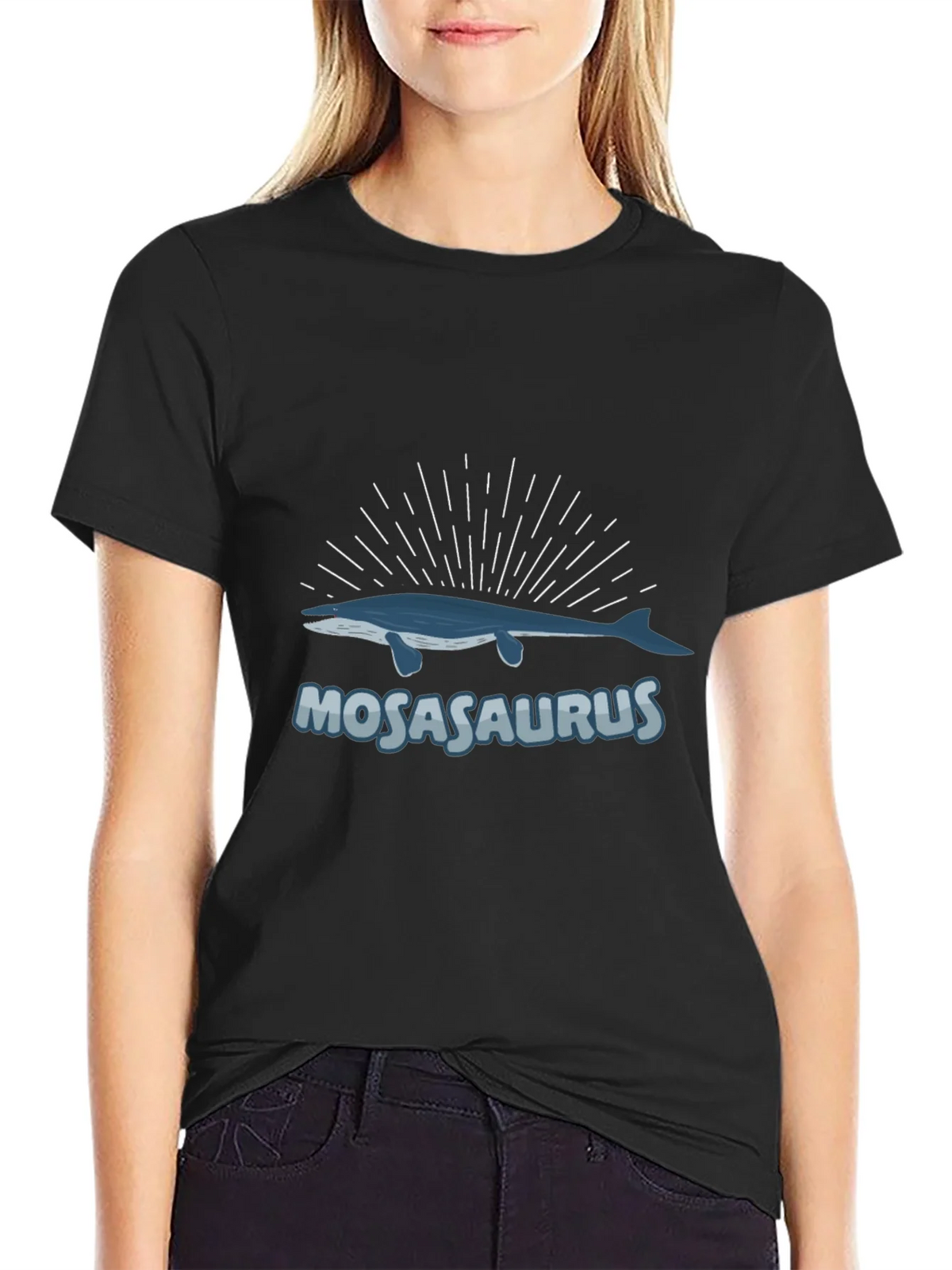 Mosasaurus Graphic Tee - Black product image 2