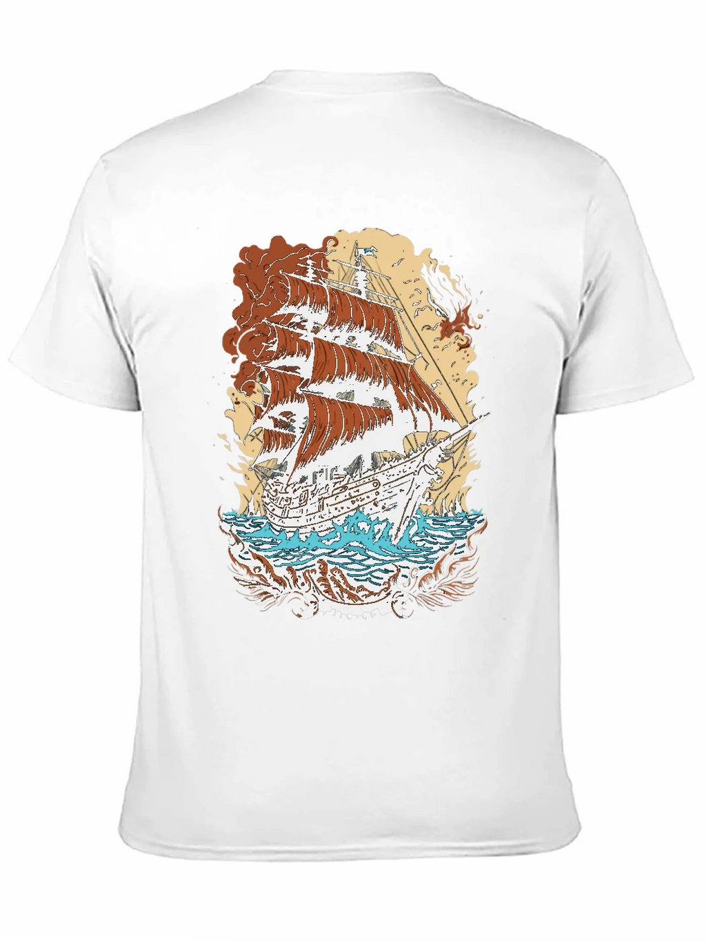 Vintage Ship Graphic T-Shirt product image 5