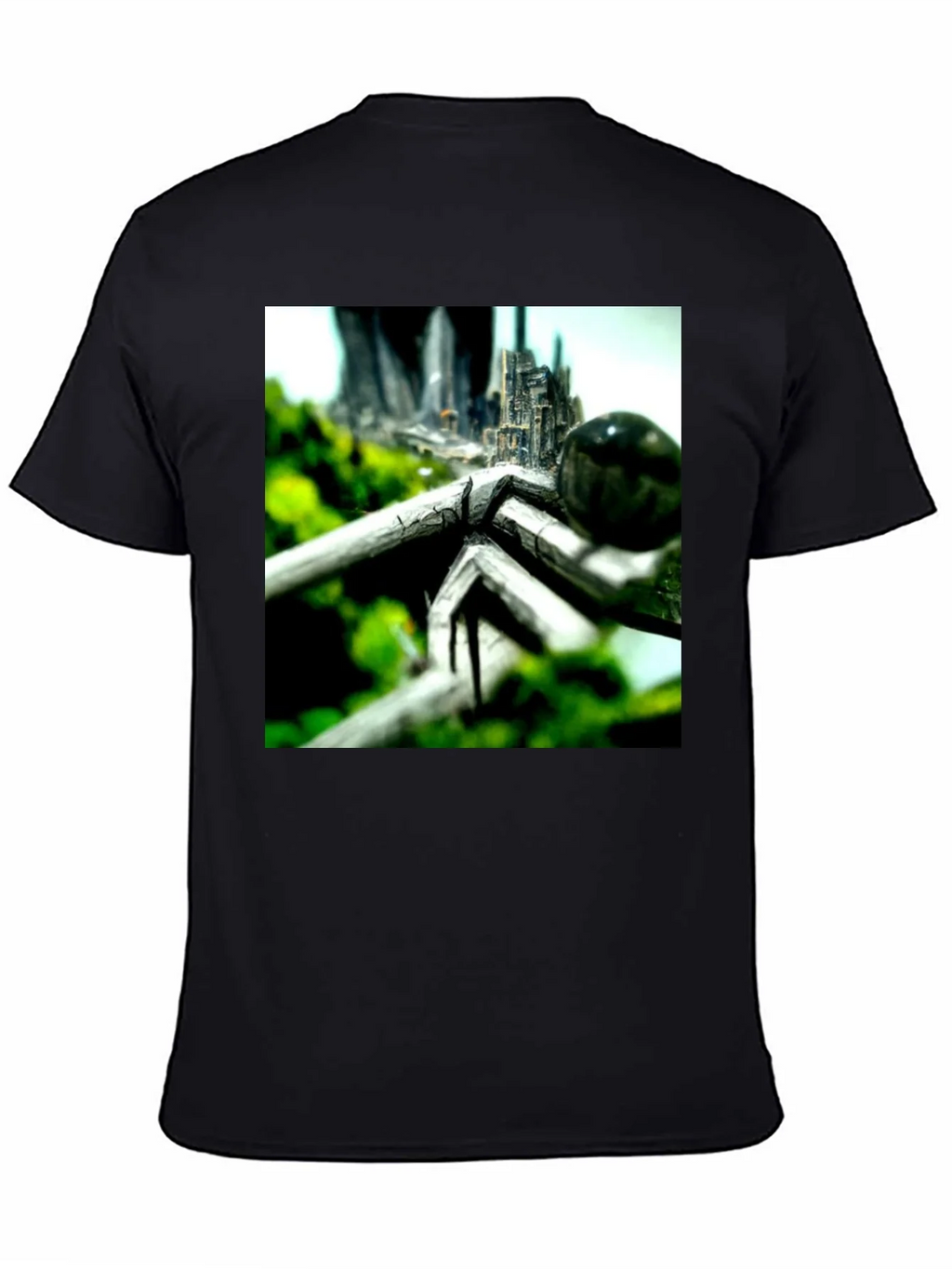 Abstract Nature City T-Shirt product image 3