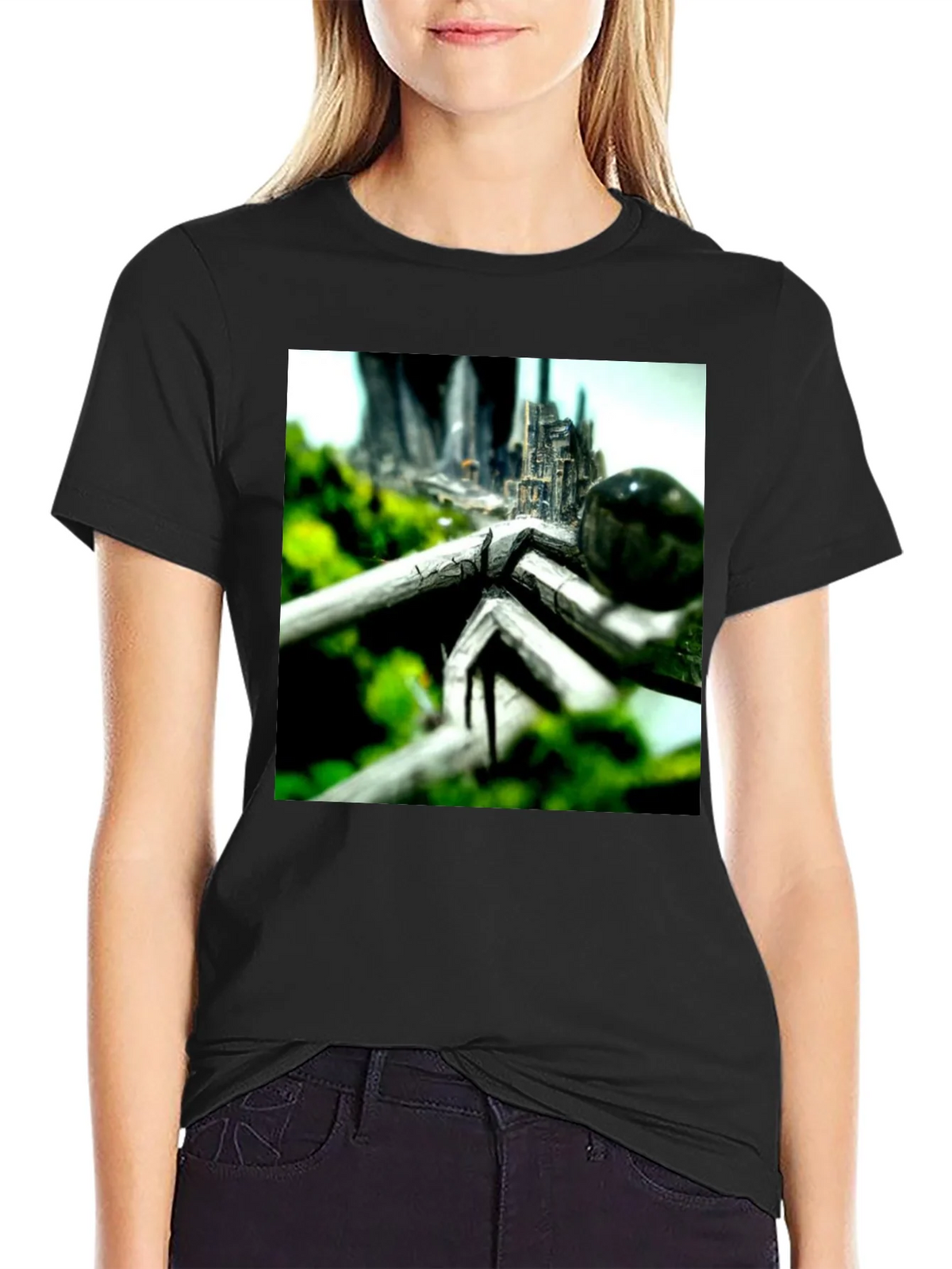 Abstract Nature City T-Shirt product image 1