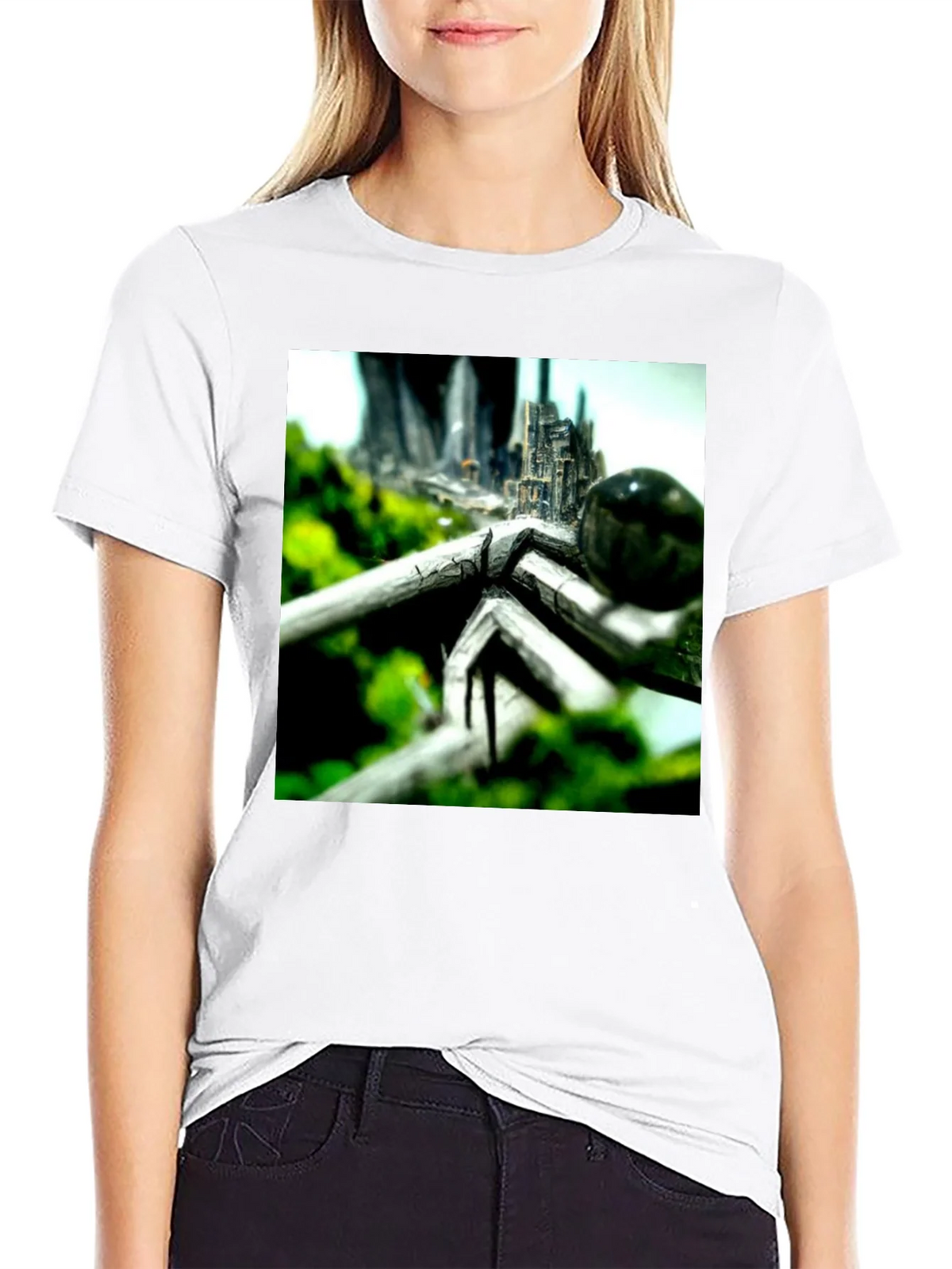Abstract Nature City T-Shirt product image 7