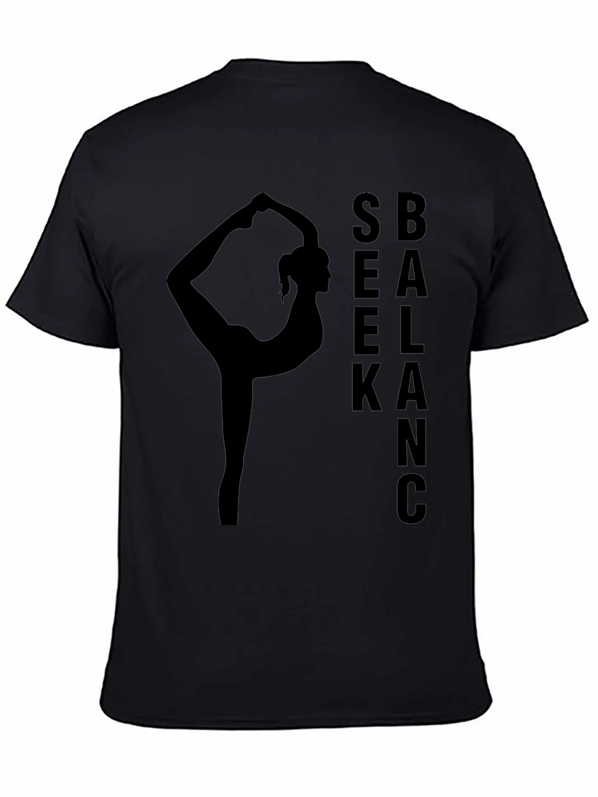 Yoga Balance Black T-Shirt product image 4