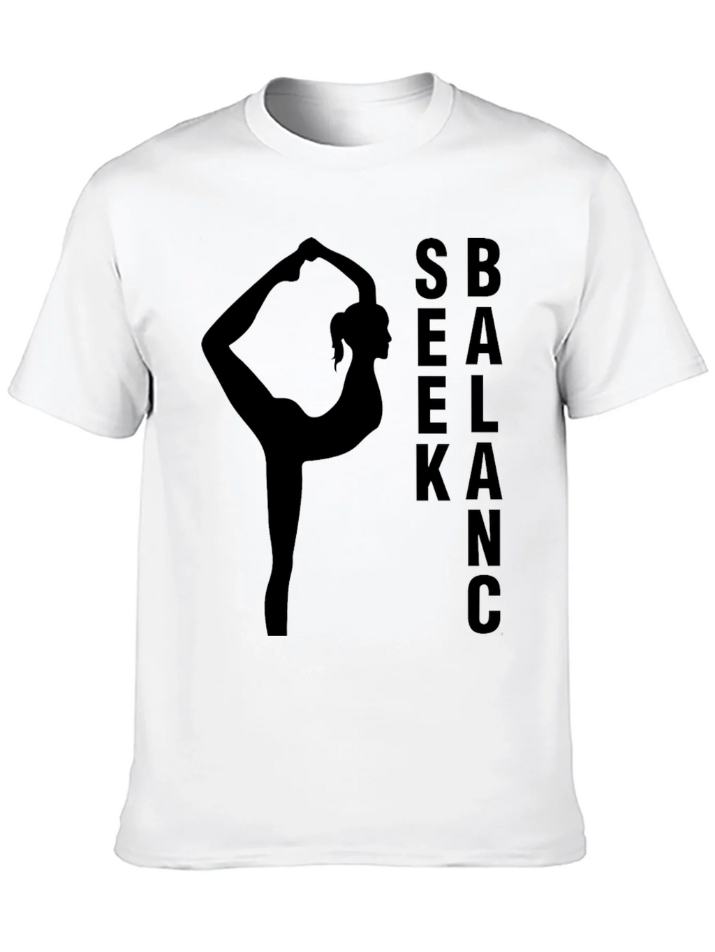 Yoga Balance Black T-Shirt product image 9