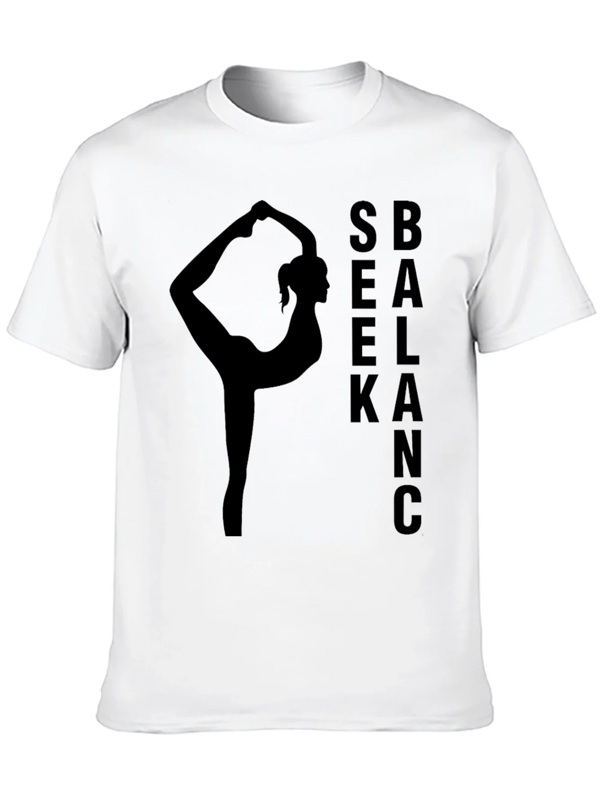Yoga Balance Black T-Shirt product image 9