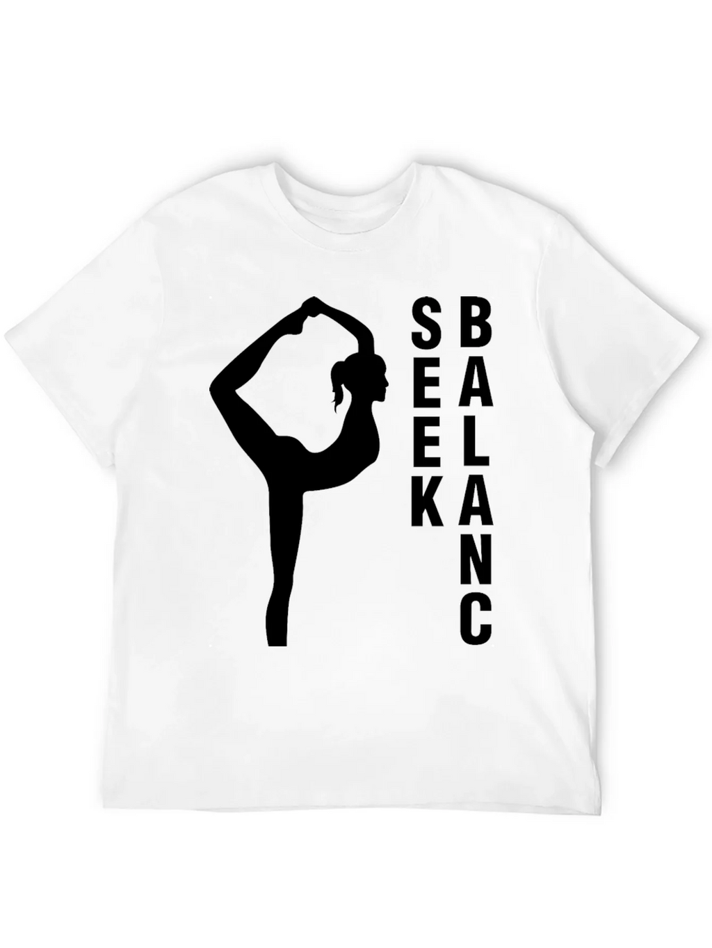 Yoga Balance Black T-Shirt product image 11