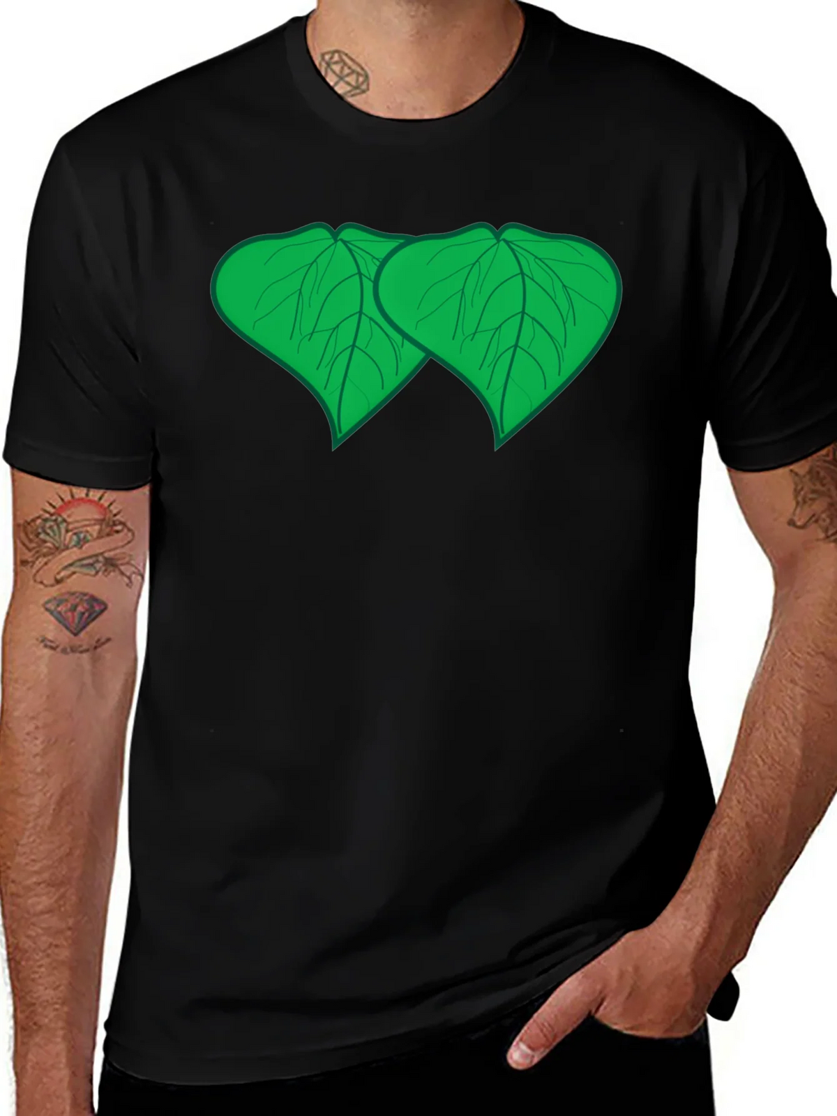 Bodhi Leaf Graphic Tee - Zen Style Comfort product image 1