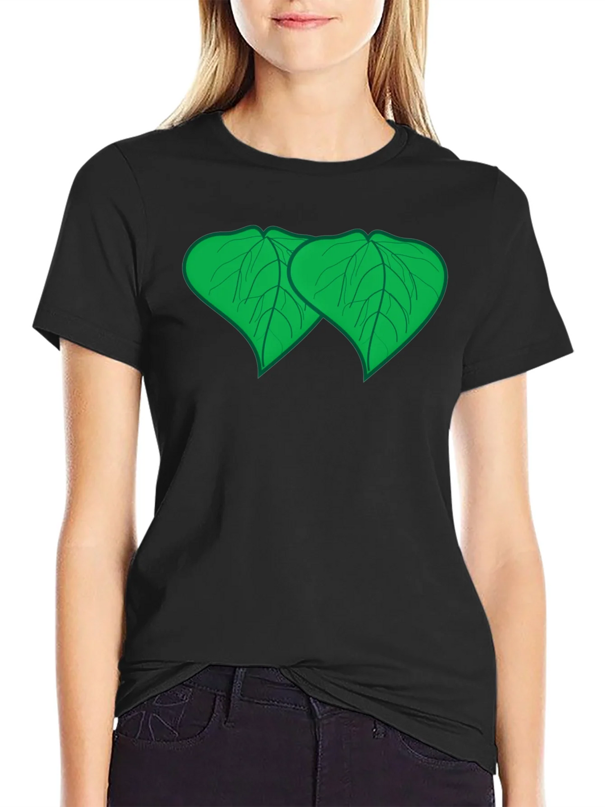 Bodhi Leaf Graphic Tee - Zen Style Comfort product image 2