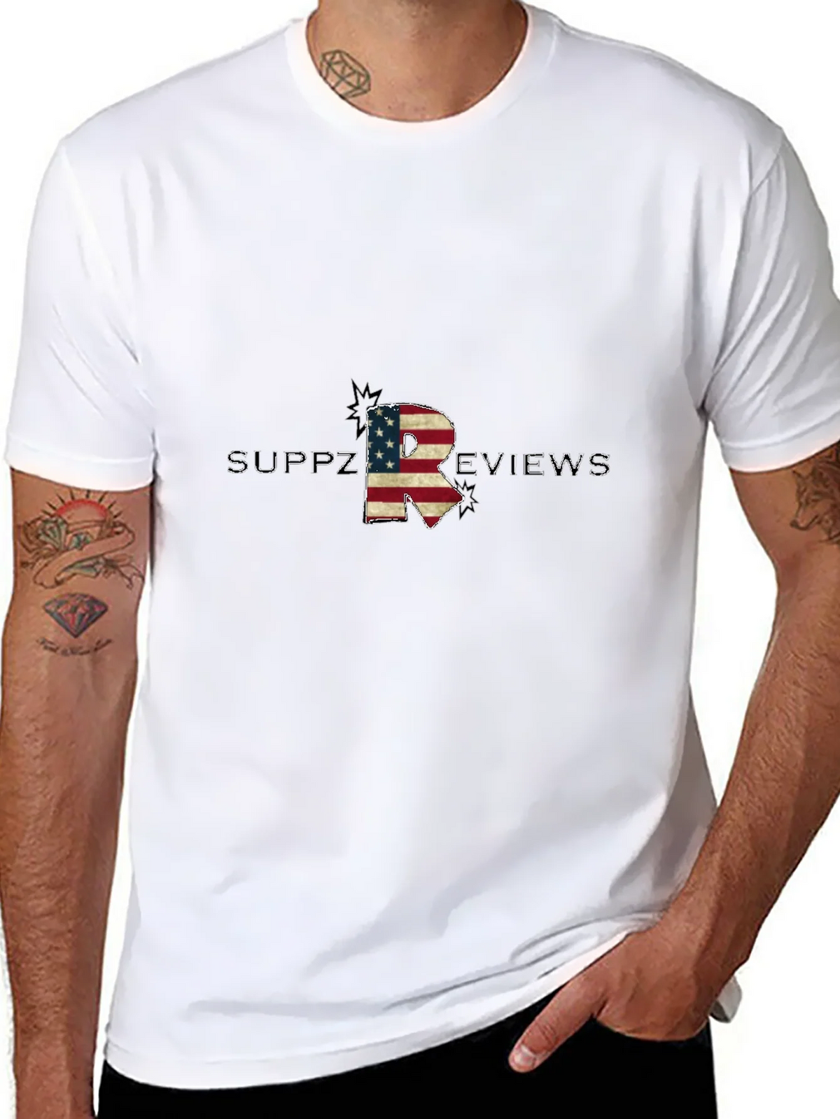 Suppz Reviews American Flag Letter R T-Shirt product image 7