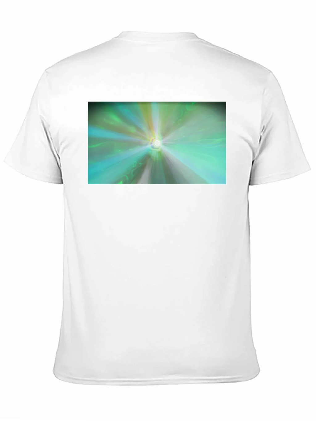 Abstract Light Burst T-Shirt - Black Cotton Blend product image 10