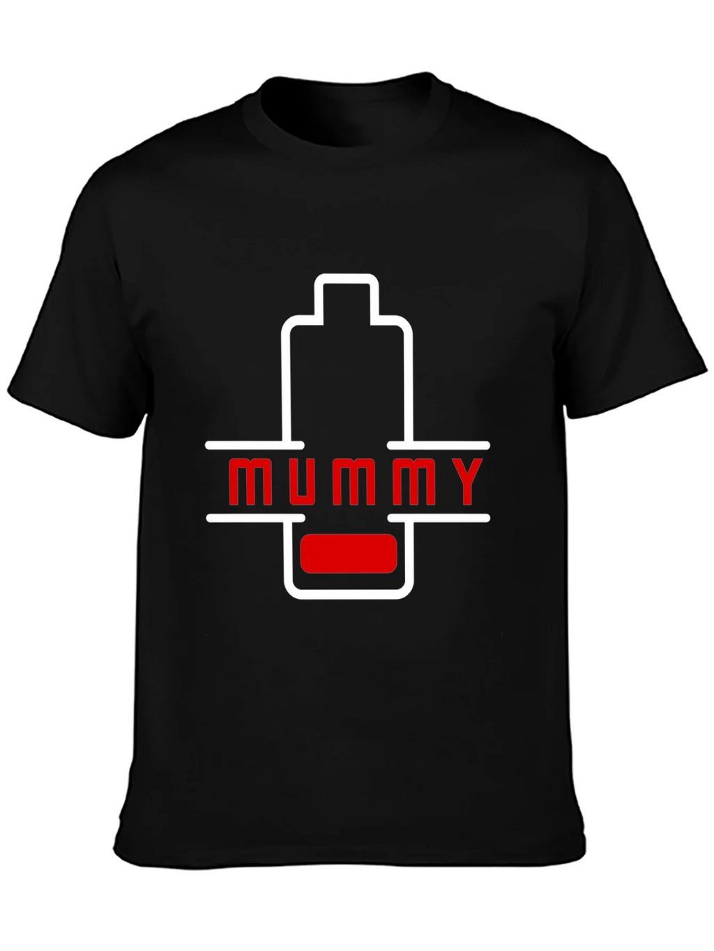 Mummy Low Battery Graphic T-Shirt - Unique Gift! product image 3