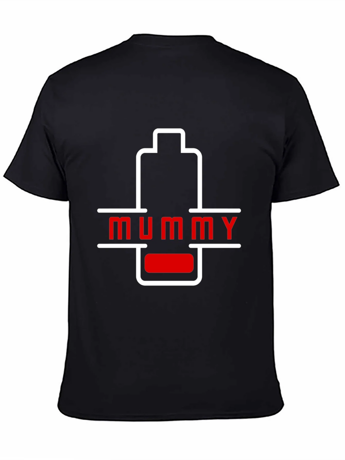 Mummy Low Battery Graphic T-Shirt - Unique Gift! product image 4