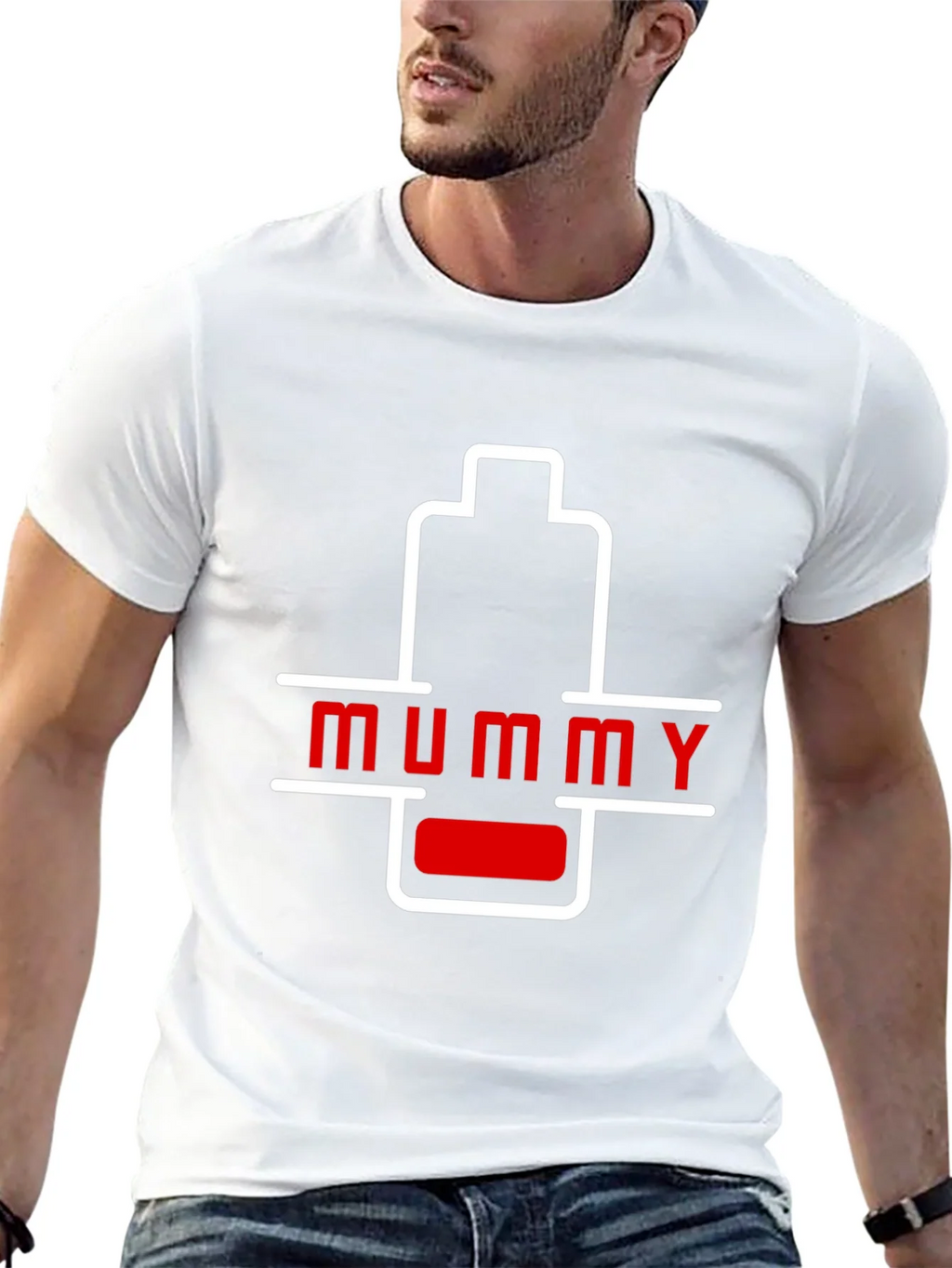 Mummy Low Battery Graphic T-Shirt - Unique Gift! product image 7