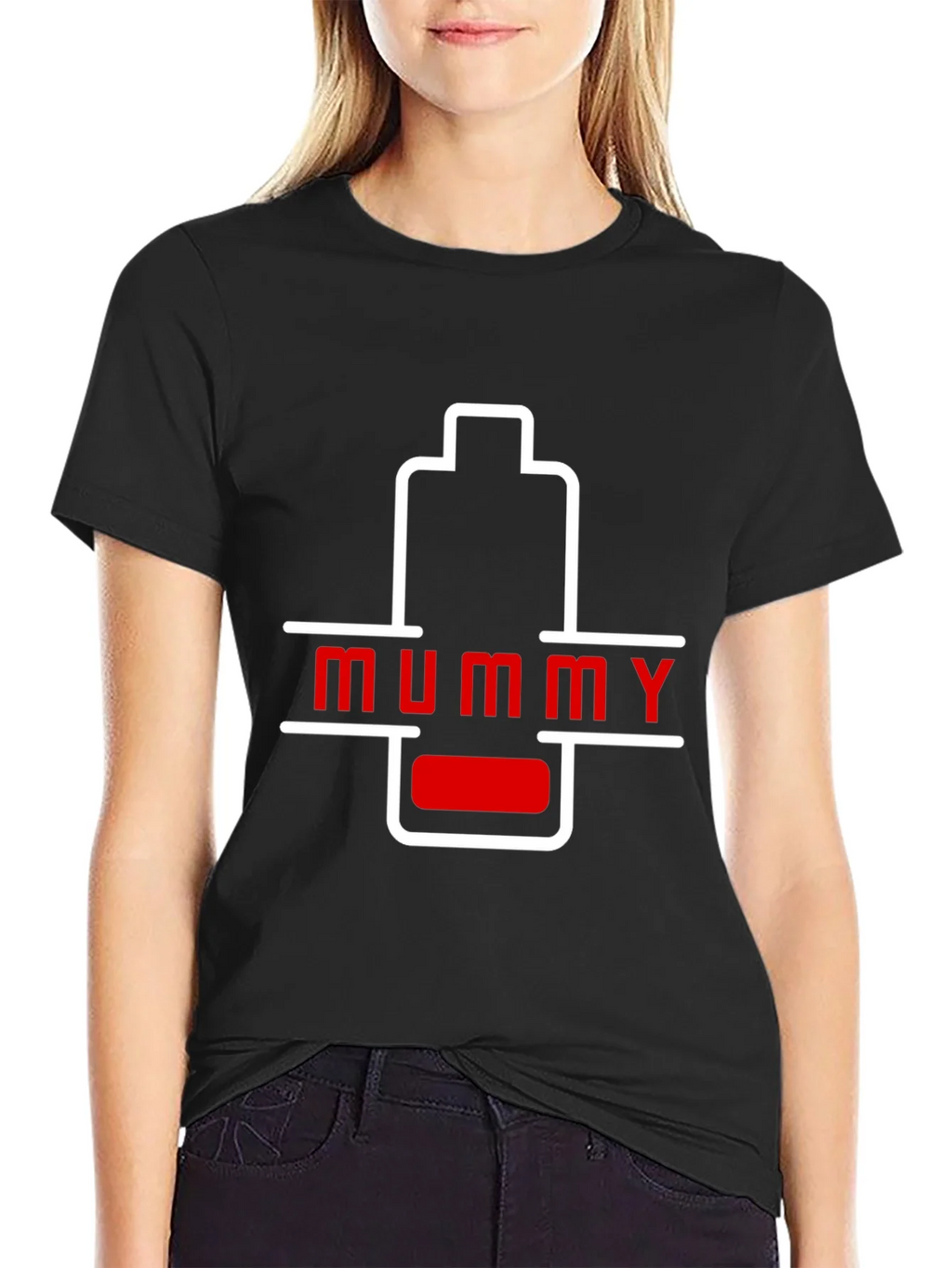 Mummy Low Battery Graphic T-Shirt - Unique Gift! product image 2