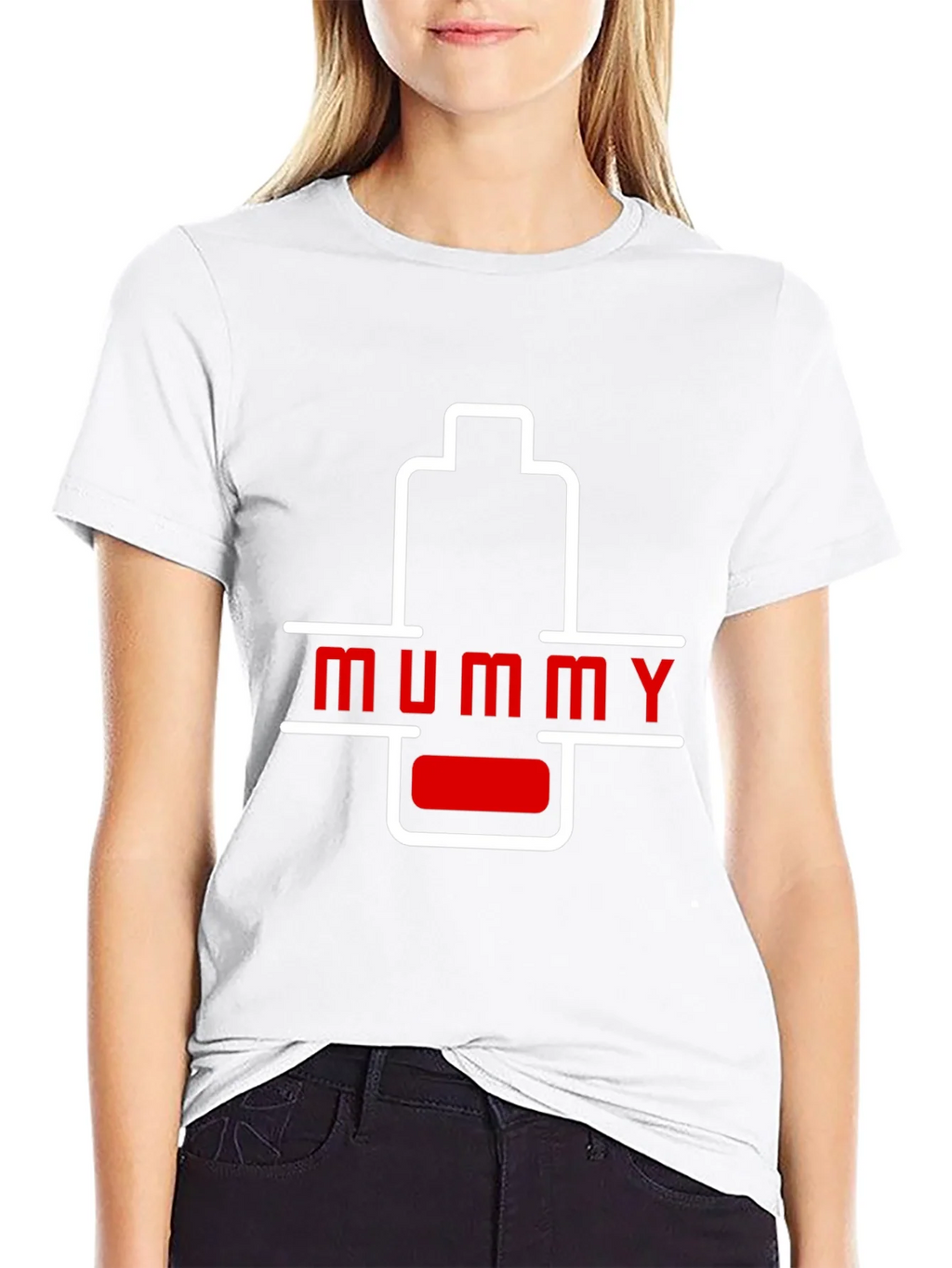 Mummy Low Battery Graphic T-Shirt - Unique Gift! product image 6