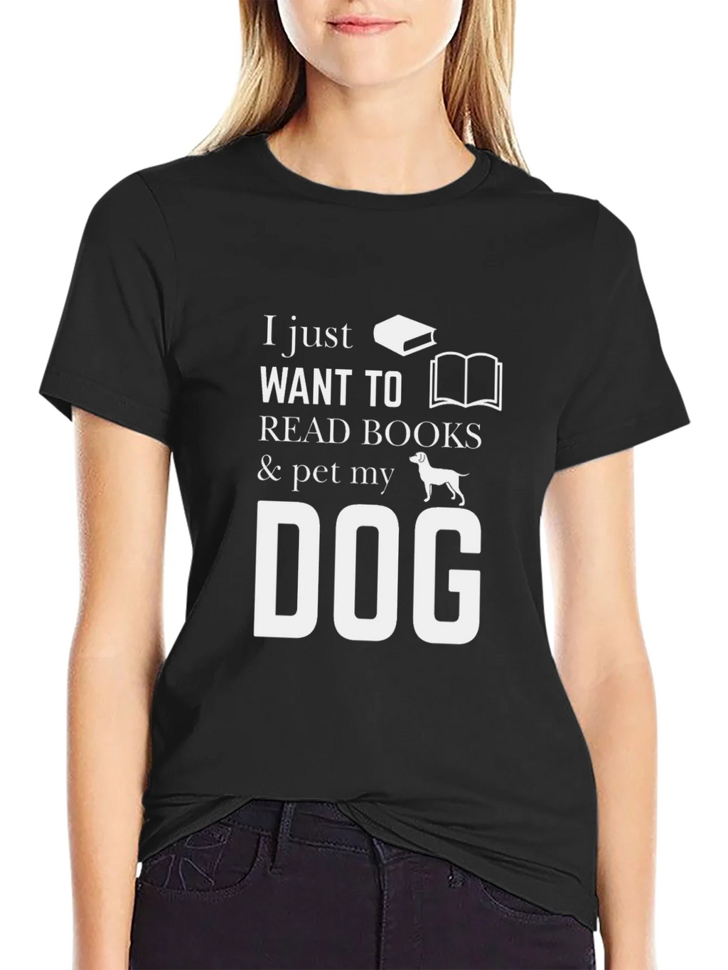 Book Lover & Dog Petting T-Shirt product image 2