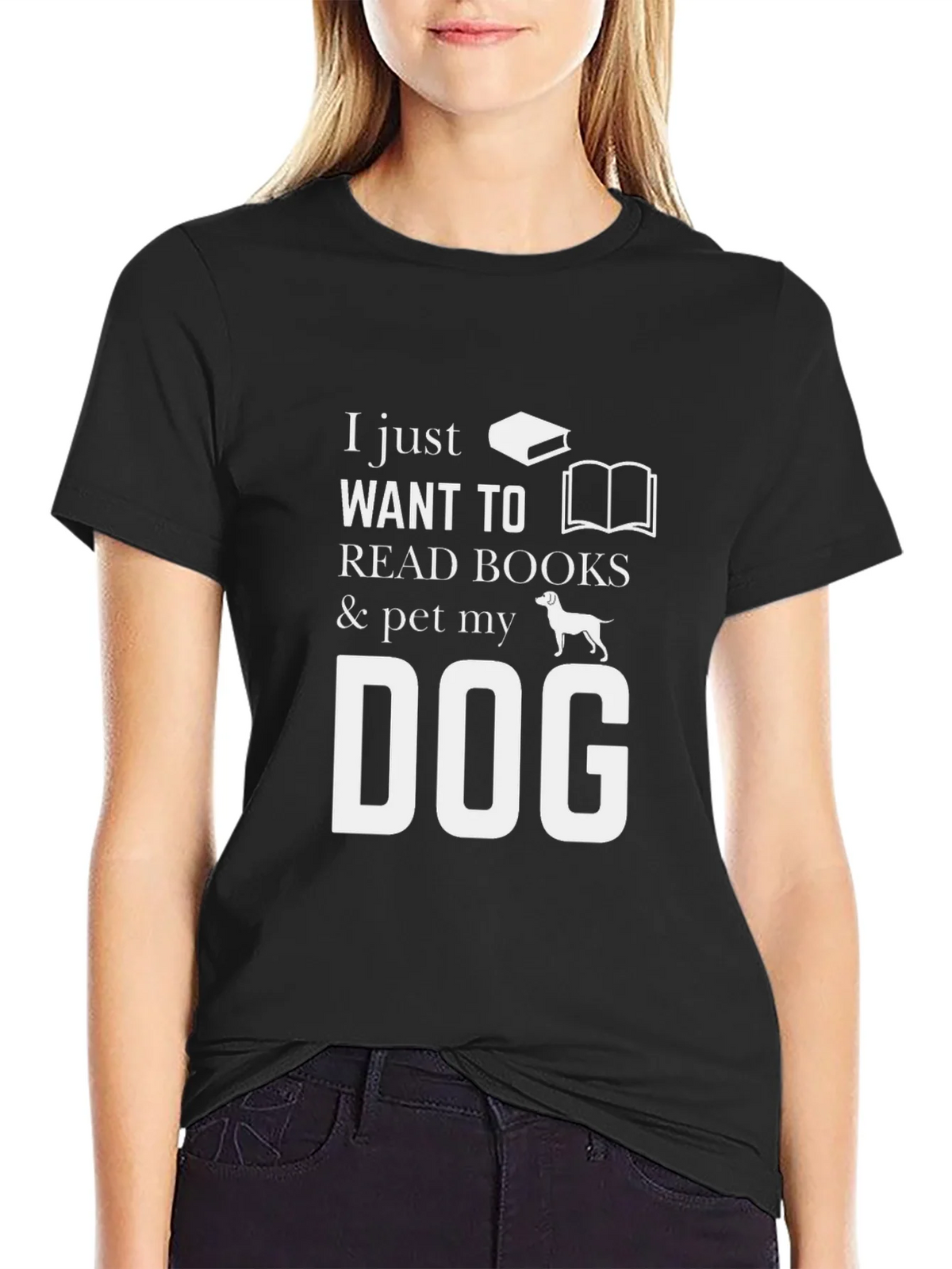 Book Lover & Dog Petting T-Shirt product image 2