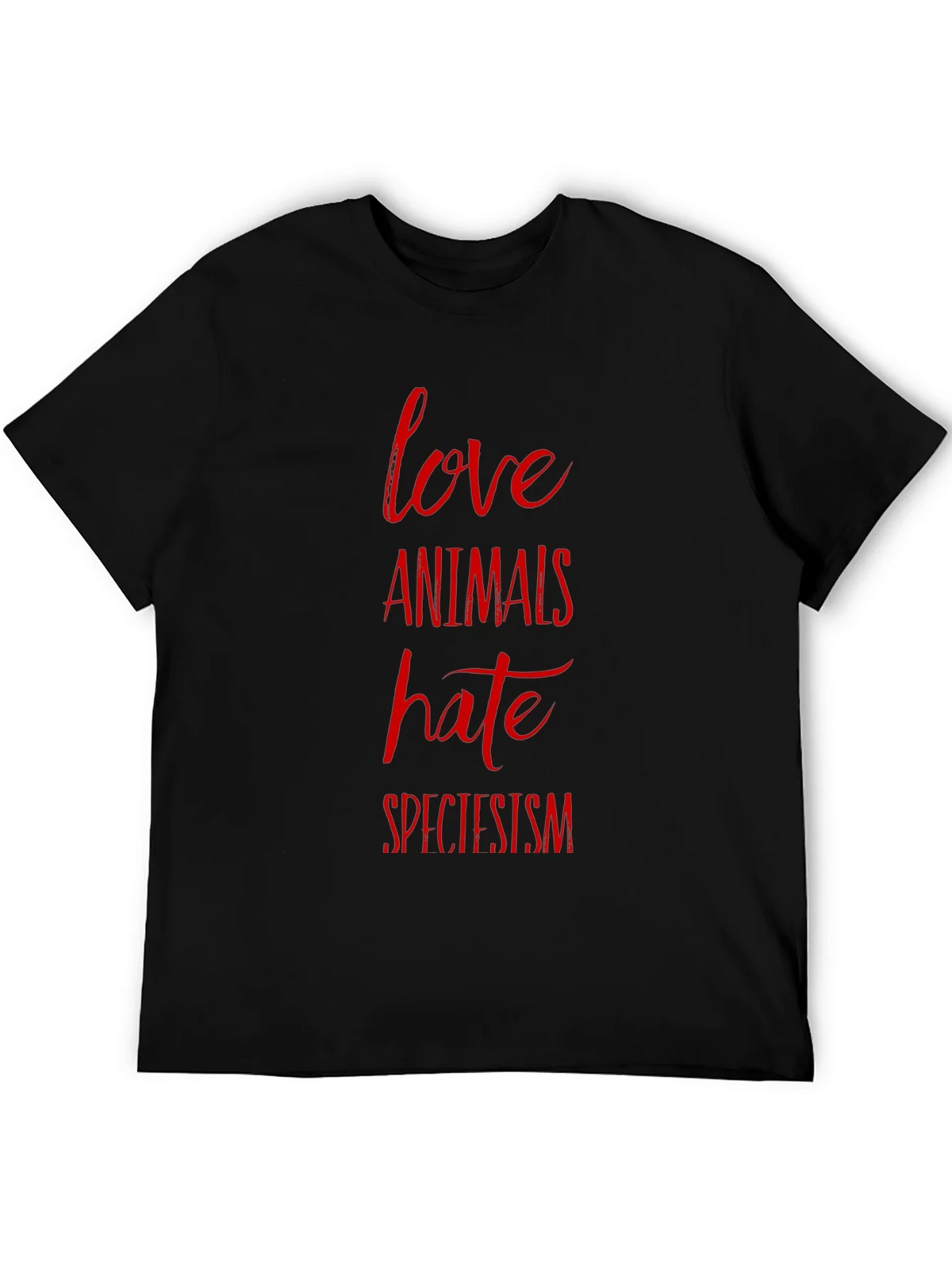 Love Animals Hate Speciesism Graphic Tee product image 5