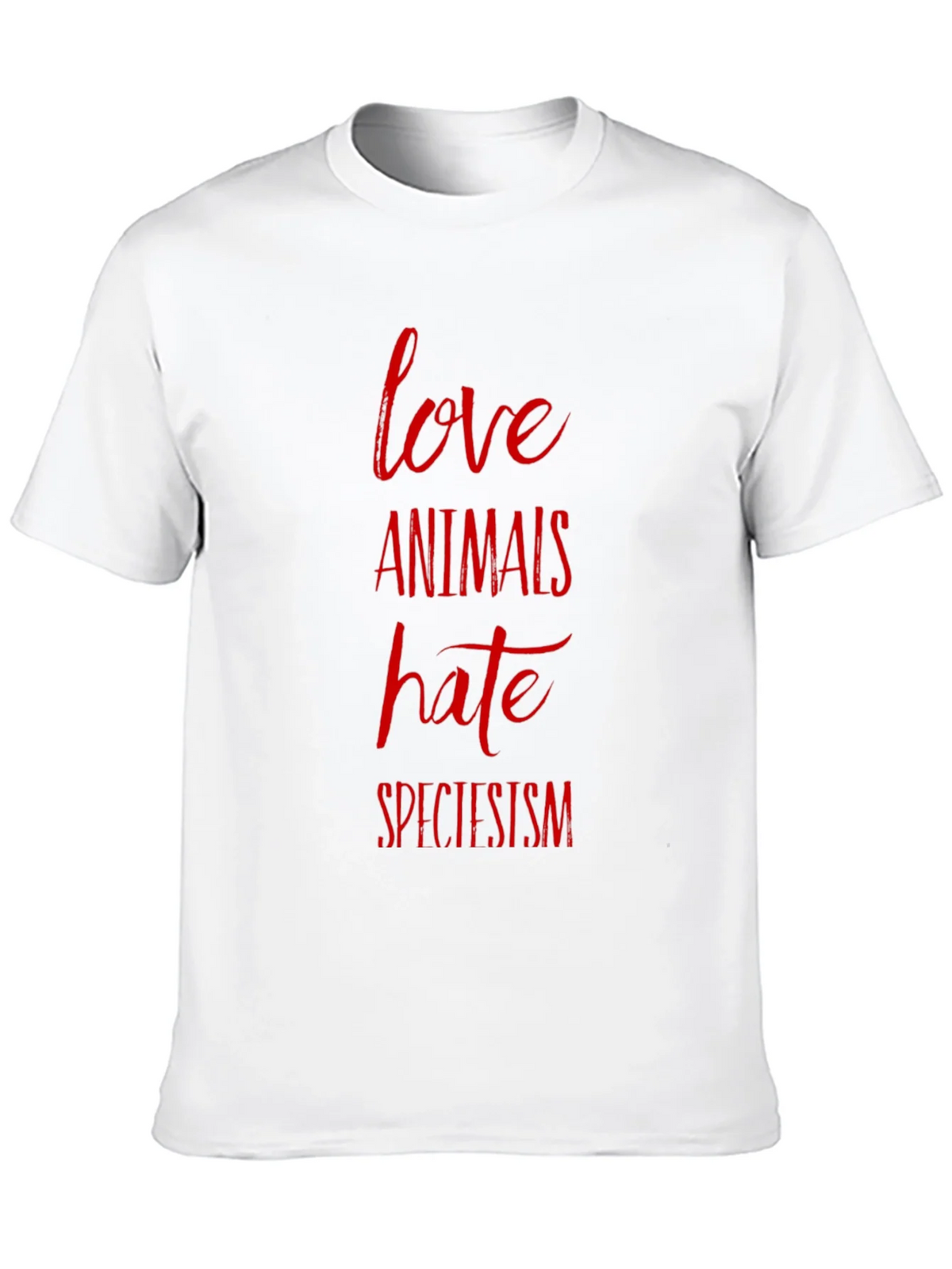 Love Animals Hate Speciesism Graphic Tee product image 9