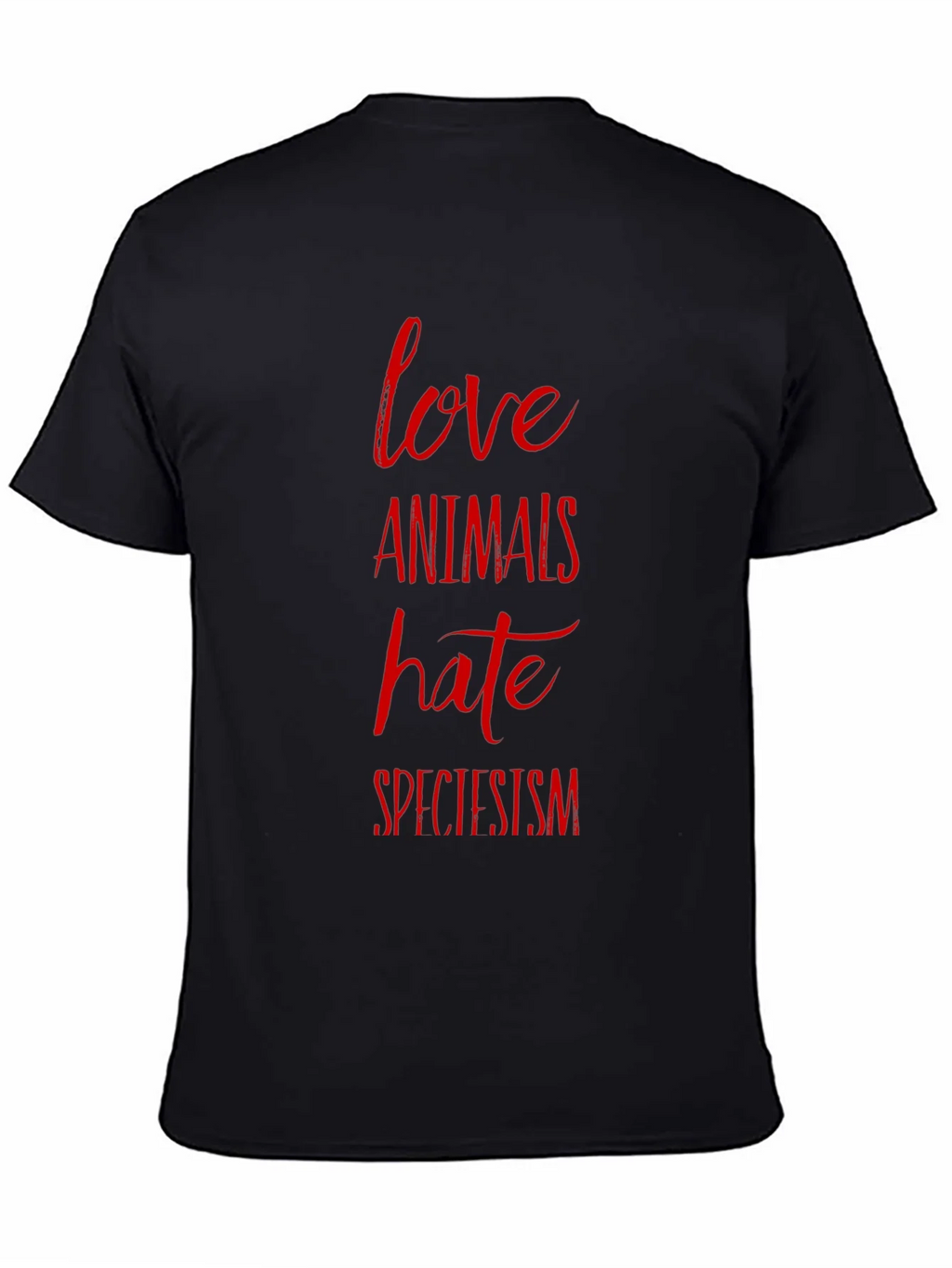 Love Animals Hate Speciesism Graphic Tee product image 4