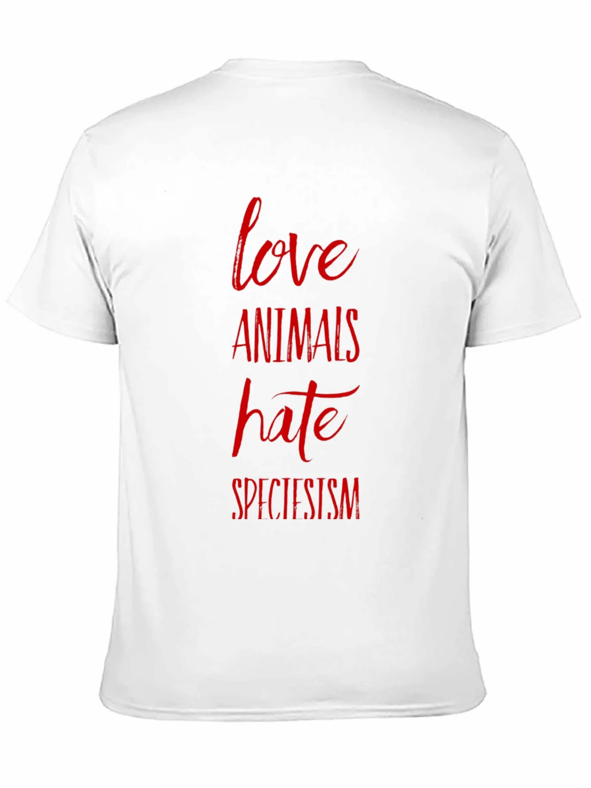 Love Animals Hate Speciesism Graphic Tee product image 10