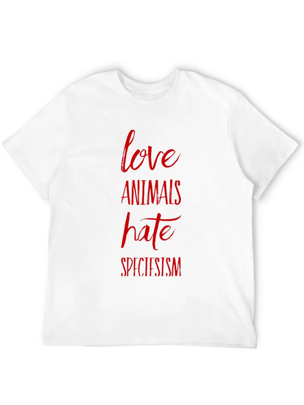 Love Animals Hate Speciesism Graphic Tee product image 11