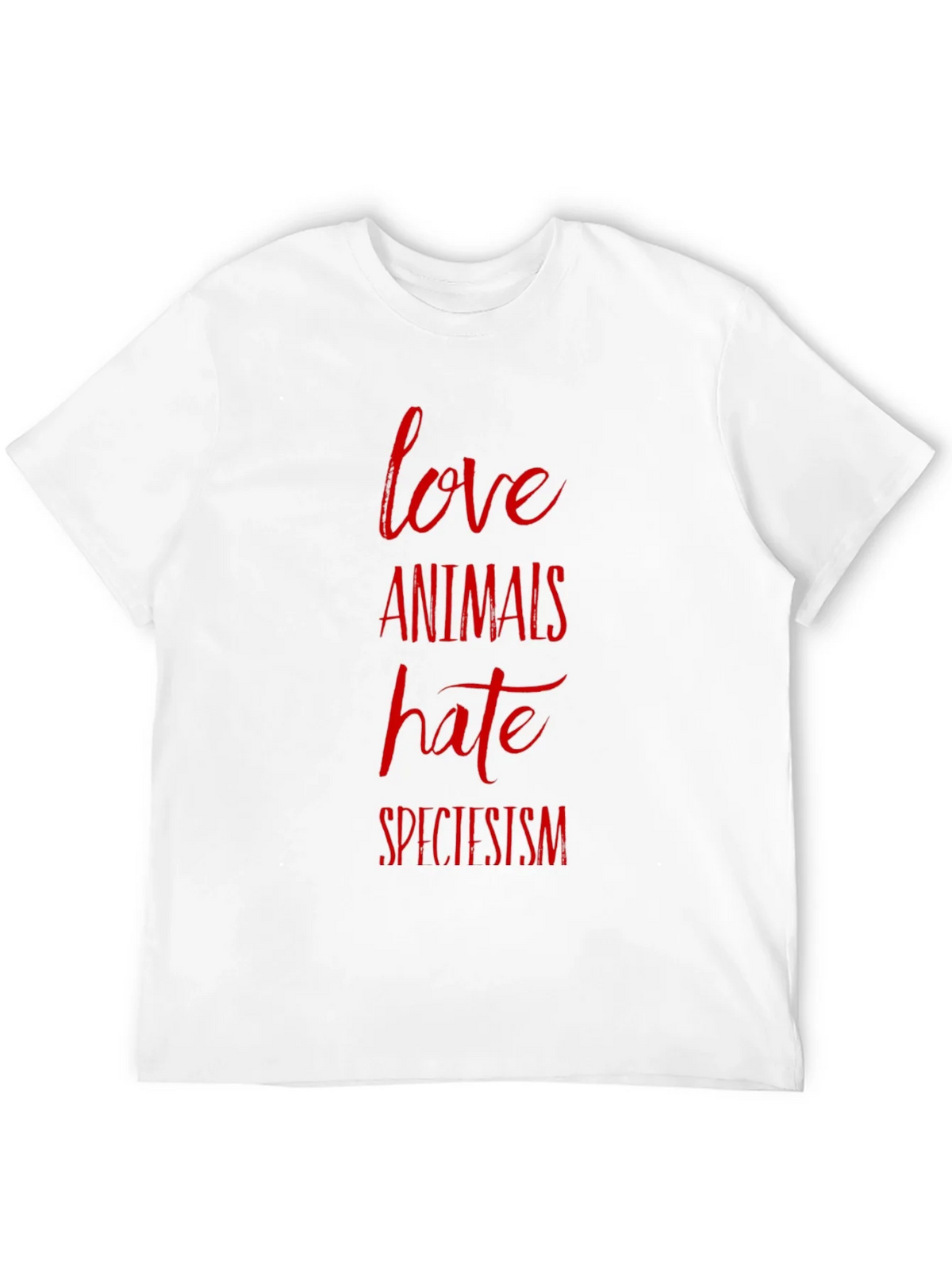 Love Animals Hate Speciesism Graphic Tee product image 11