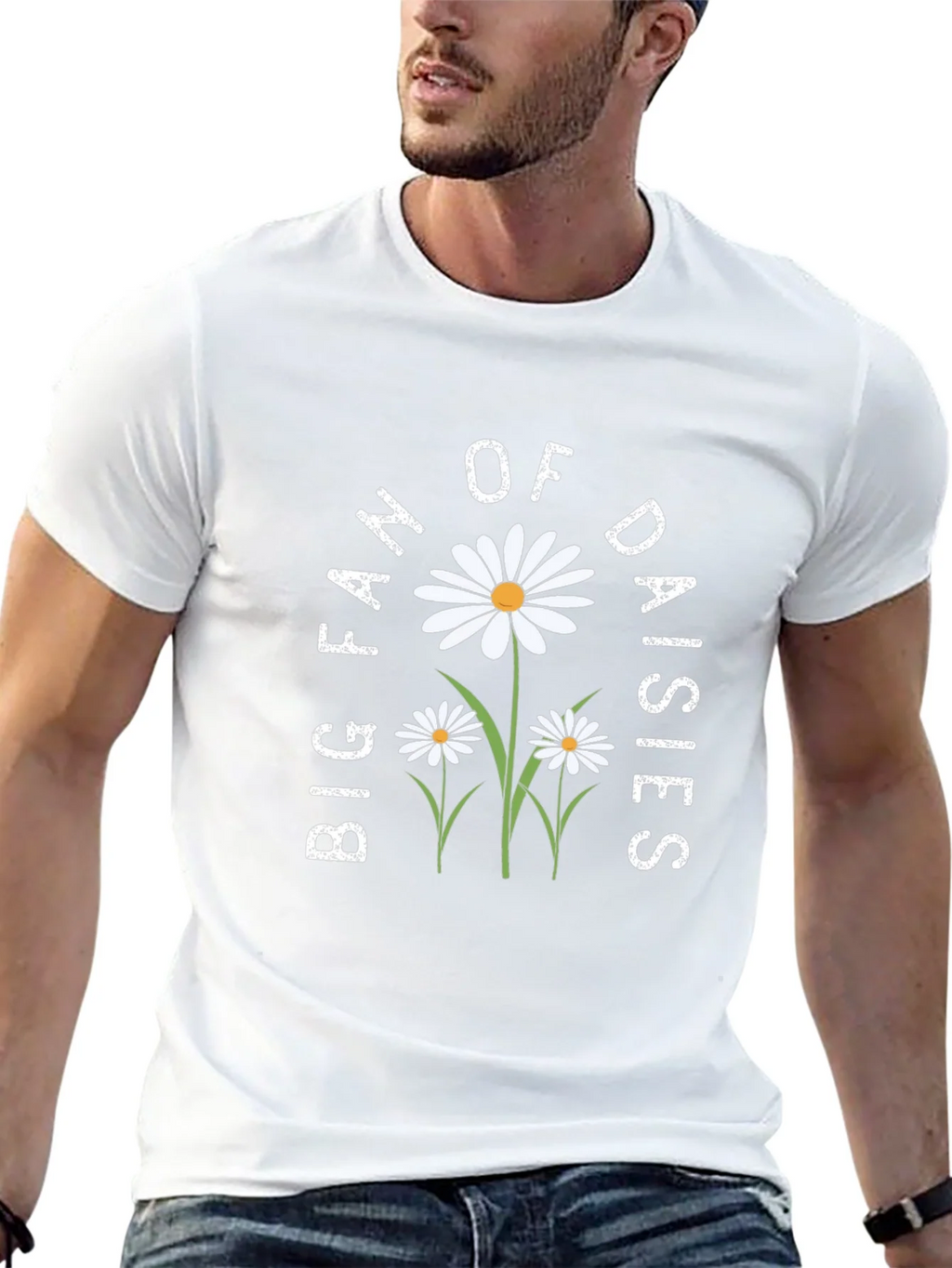 Big Fan of Daisies Black T-Shirt product image 10