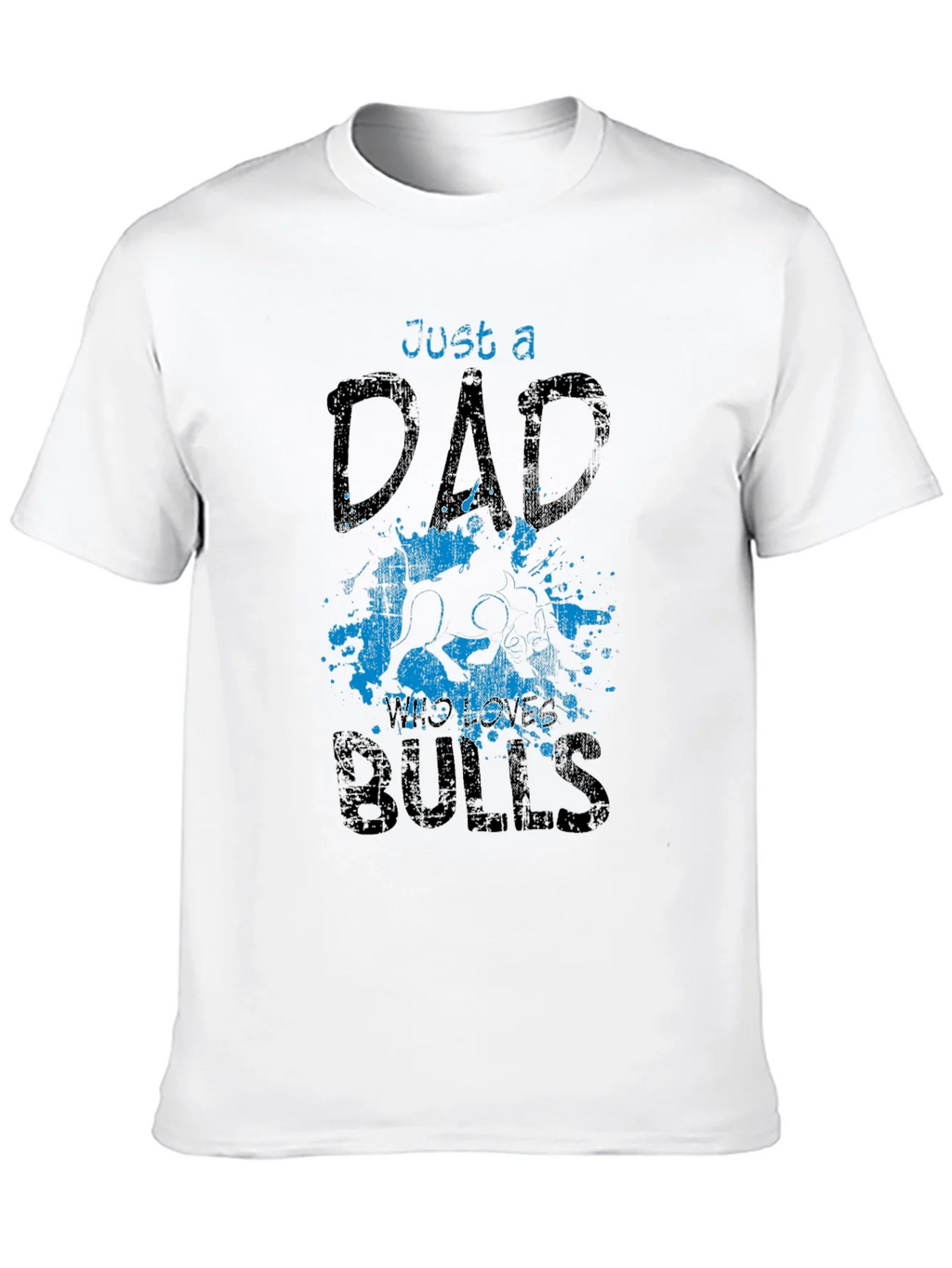 Just a Dad Who Loves Bulls T-Shirt product image 9