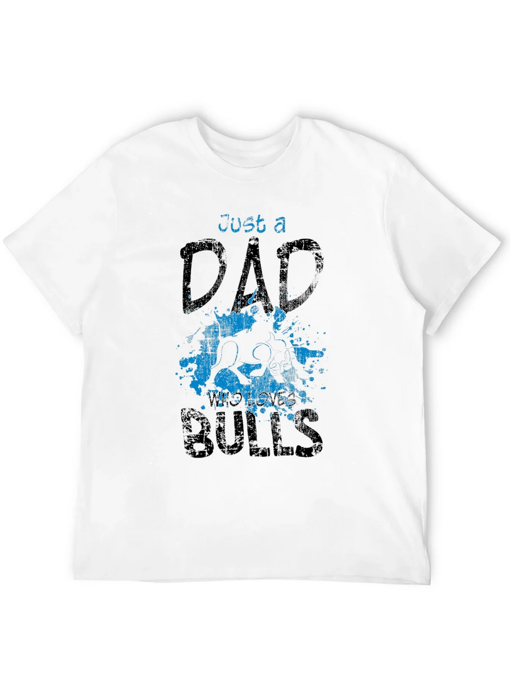 Just a Dad Who Loves Bulls T-Shirt product image 11