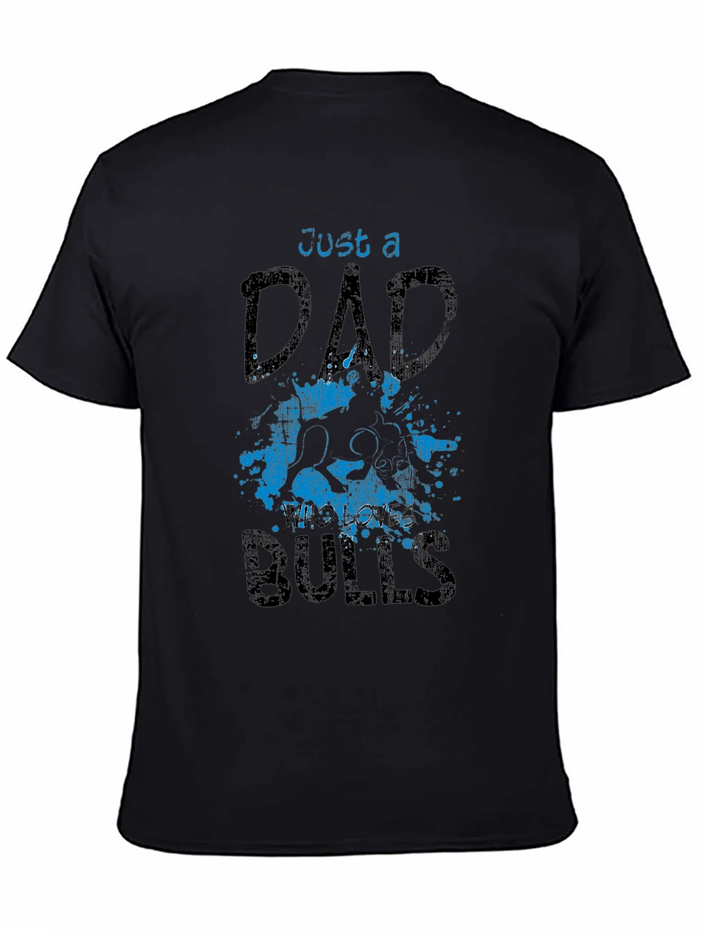 Just a Dad Who Loves Bulls T-Shirt product image 4