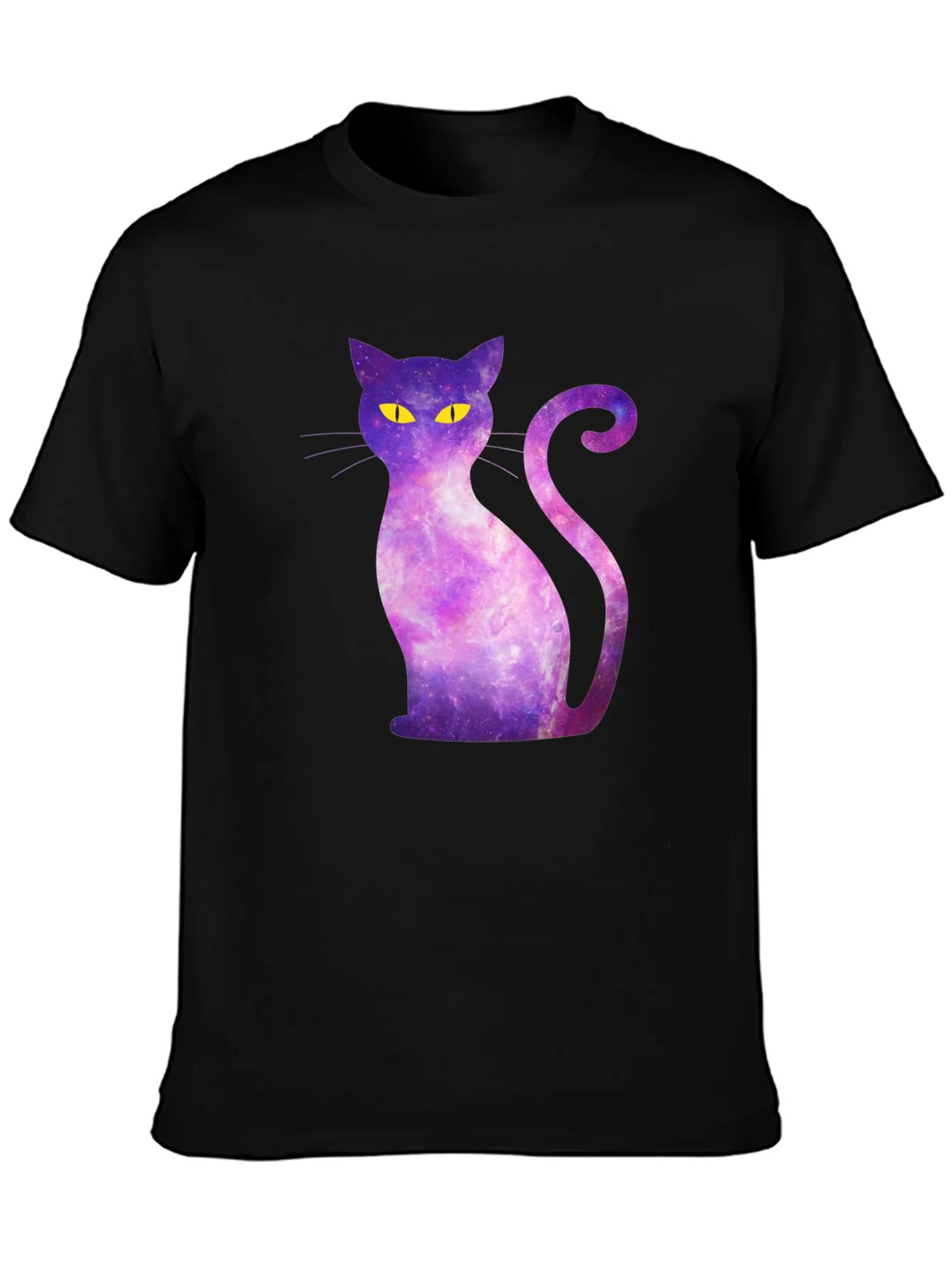 Galaxy Cat Graphic Tee - Mens Black T-Shirt product image 3