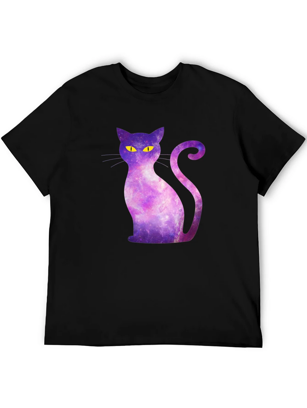 Galaxy Cat Graphic Tee - Mens Black T-Shirt product image 5