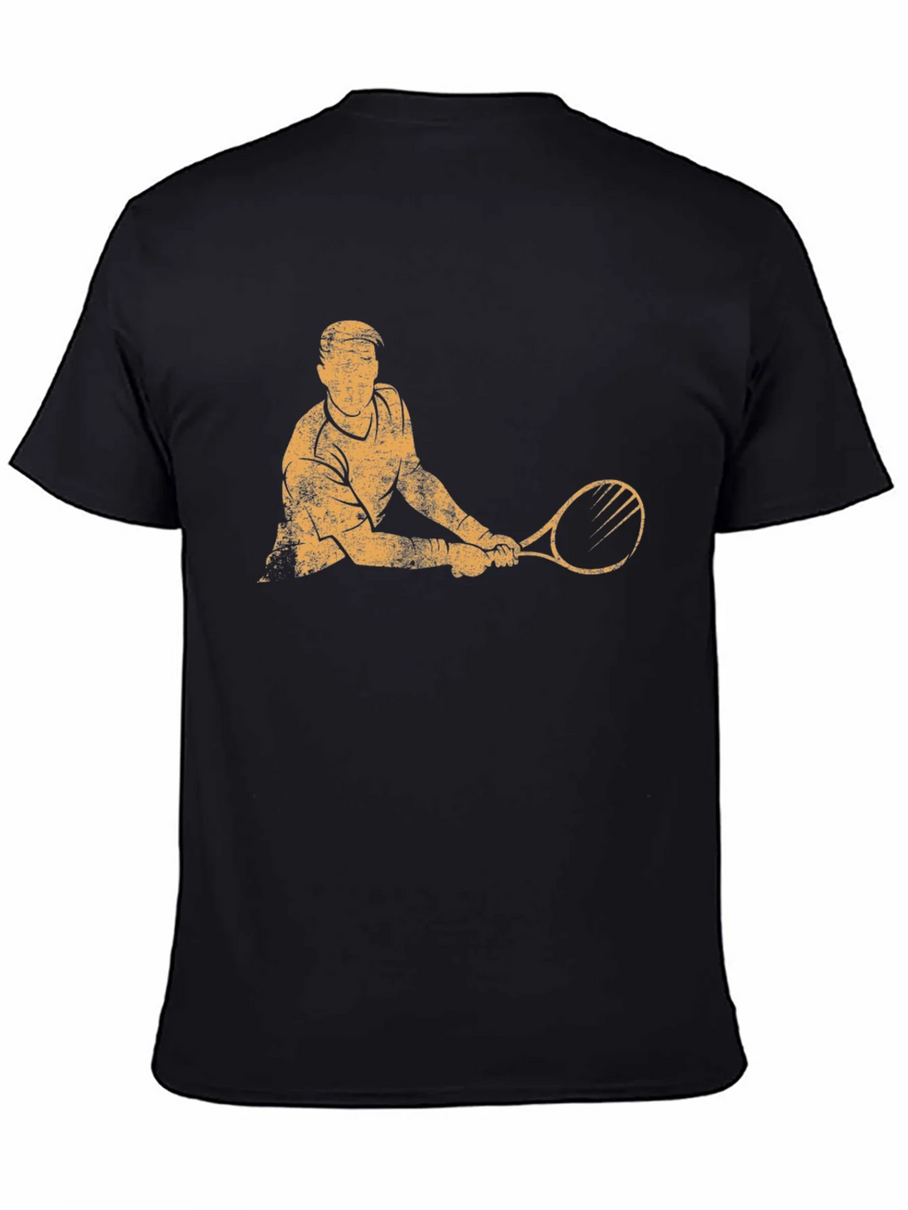 Tennis Player Graphic T-Shirt - Black product image 4