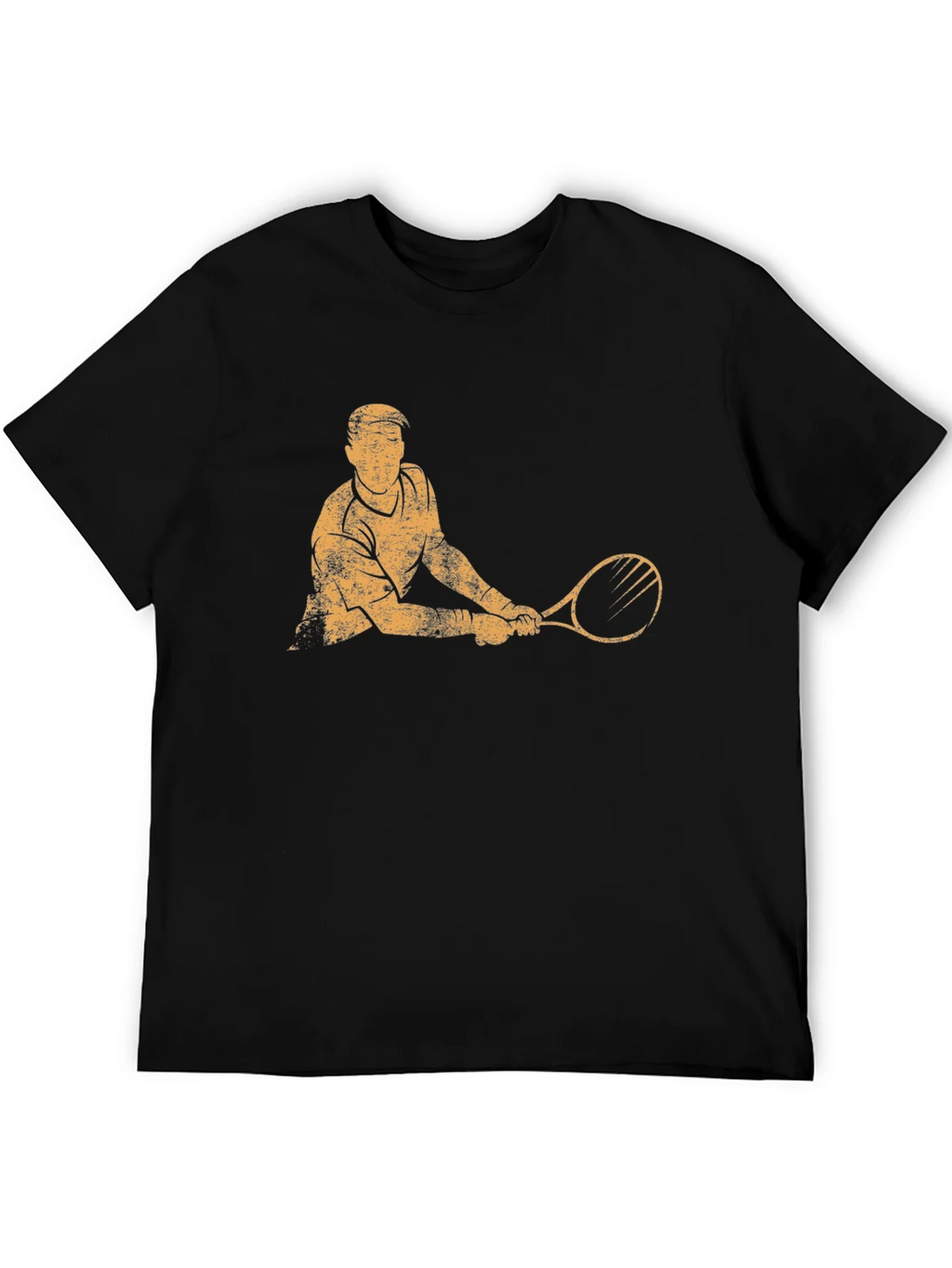 Tennis Player Graphic T-Shirt - Black product image 5