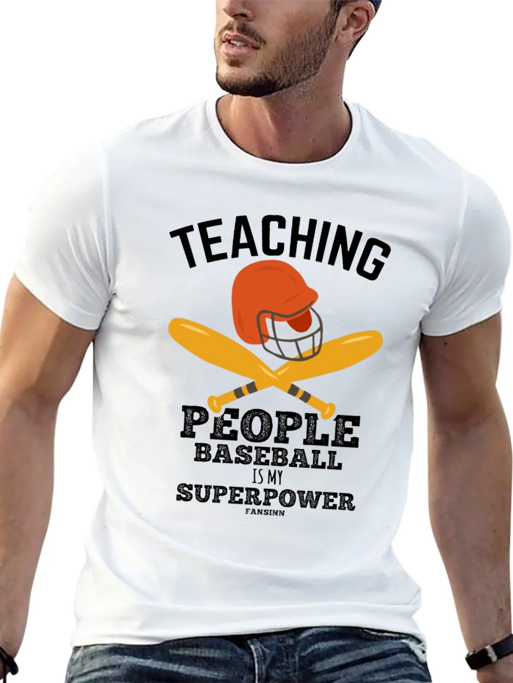 Teaching Baseball Superpower Graphic Tee product image 12
