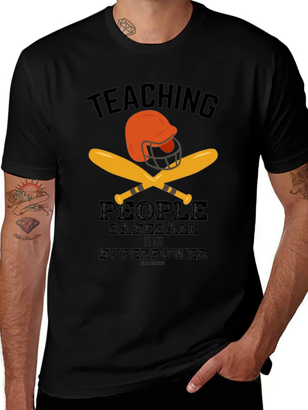 Teaching Baseball Superpower Graphic Tee product image 1