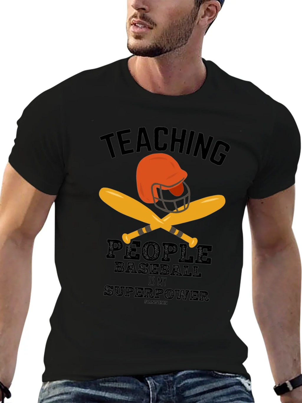 Teaching Baseball Superpower Graphic Tee product image 6