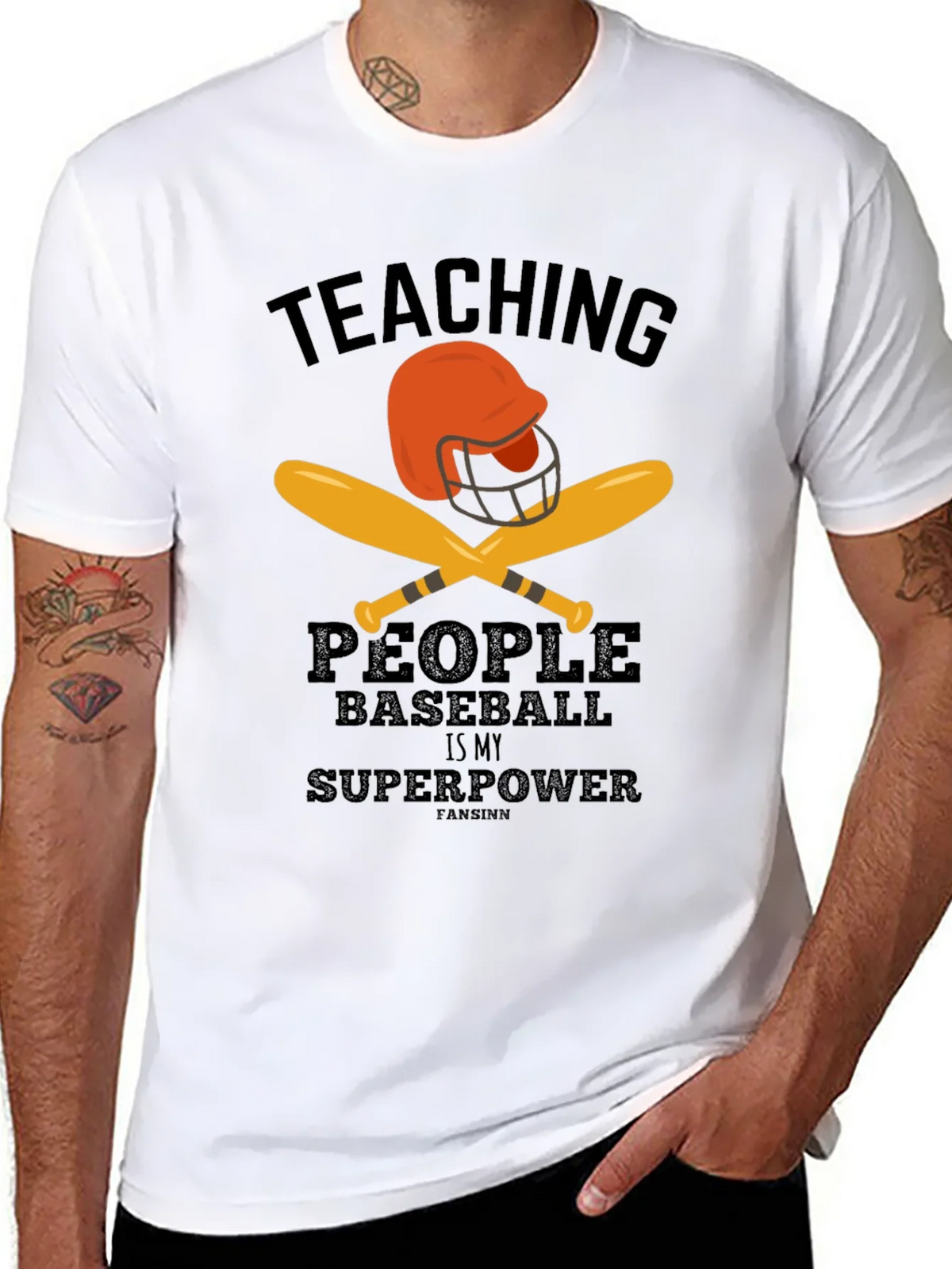 Teaching Baseball Superpower Graphic Tee product image 7