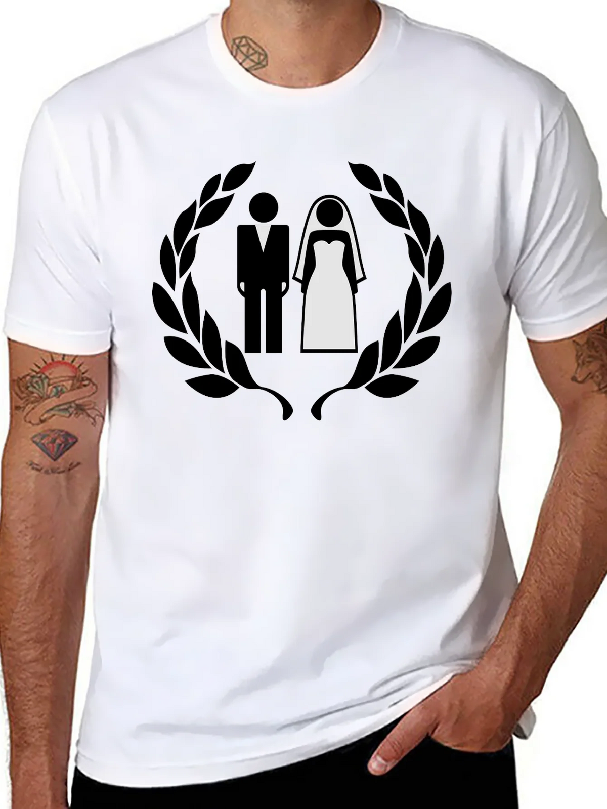 Bride and Groom Graphic Tee - Wedding Shirt product image 7