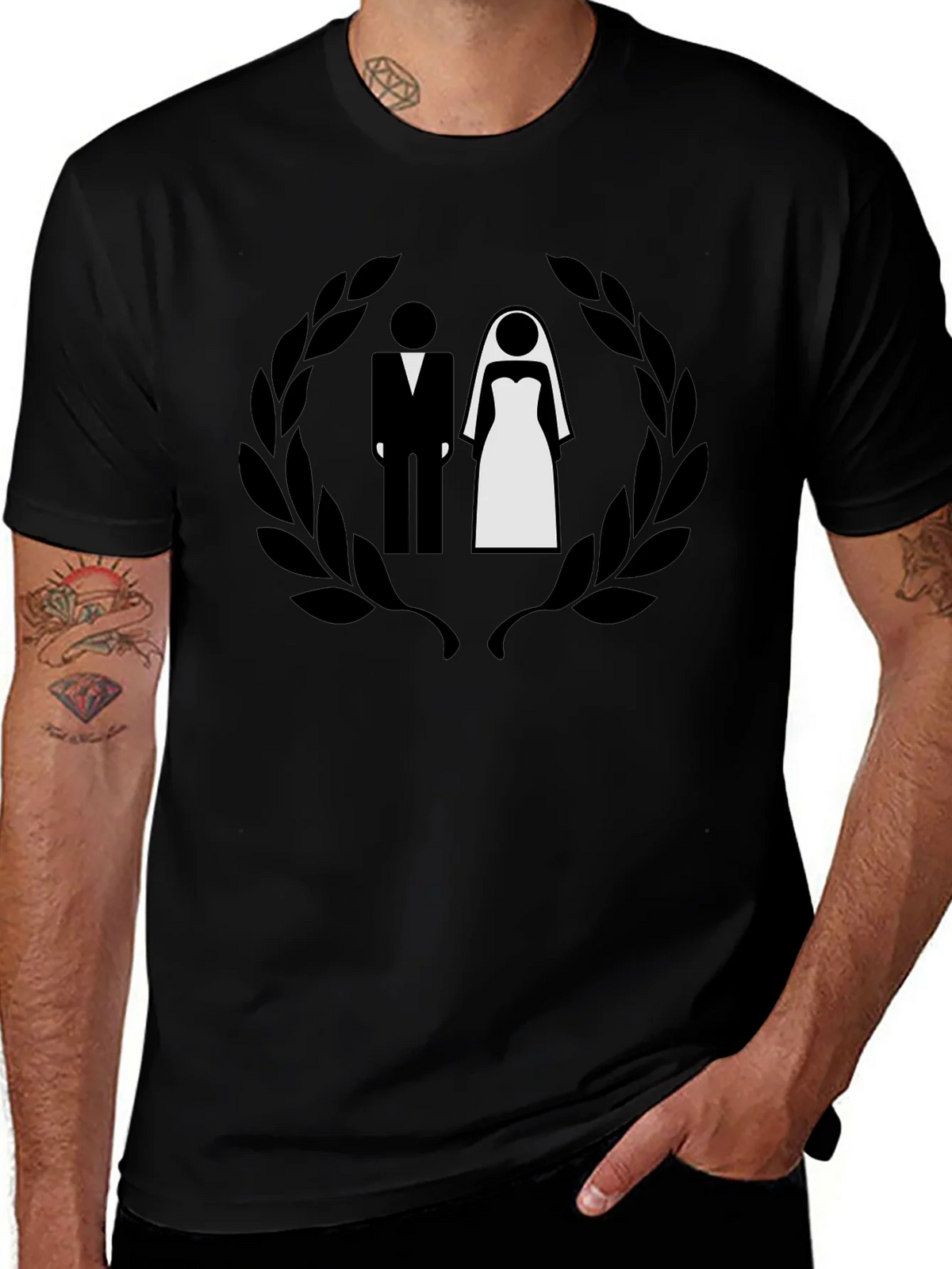 Bride and Groom Graphic Tee - Wedding Shirt product image 1